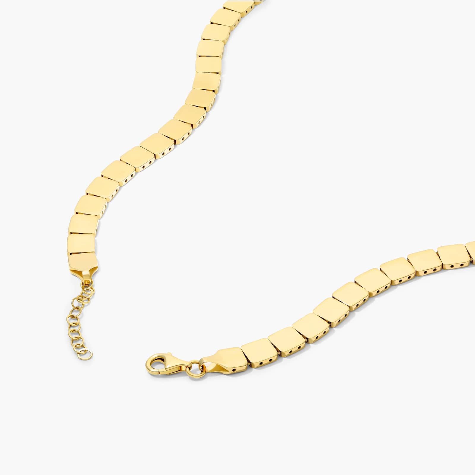 14K Yellow Gold Square Necklace By James Allen