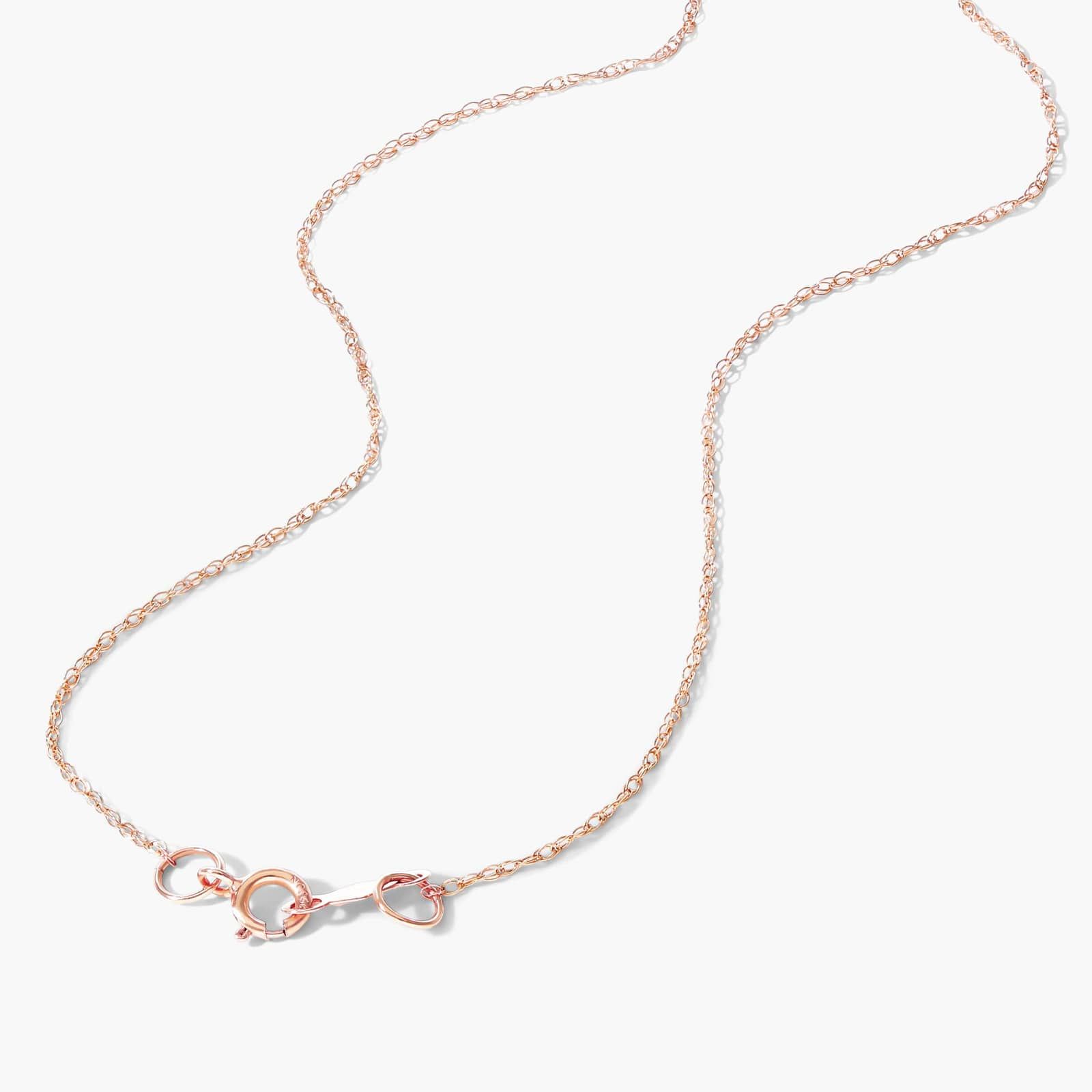 14K Rose Gold Oval Halo Peridot and Diamond Necklace (7.0x5.0mm) By James Allen