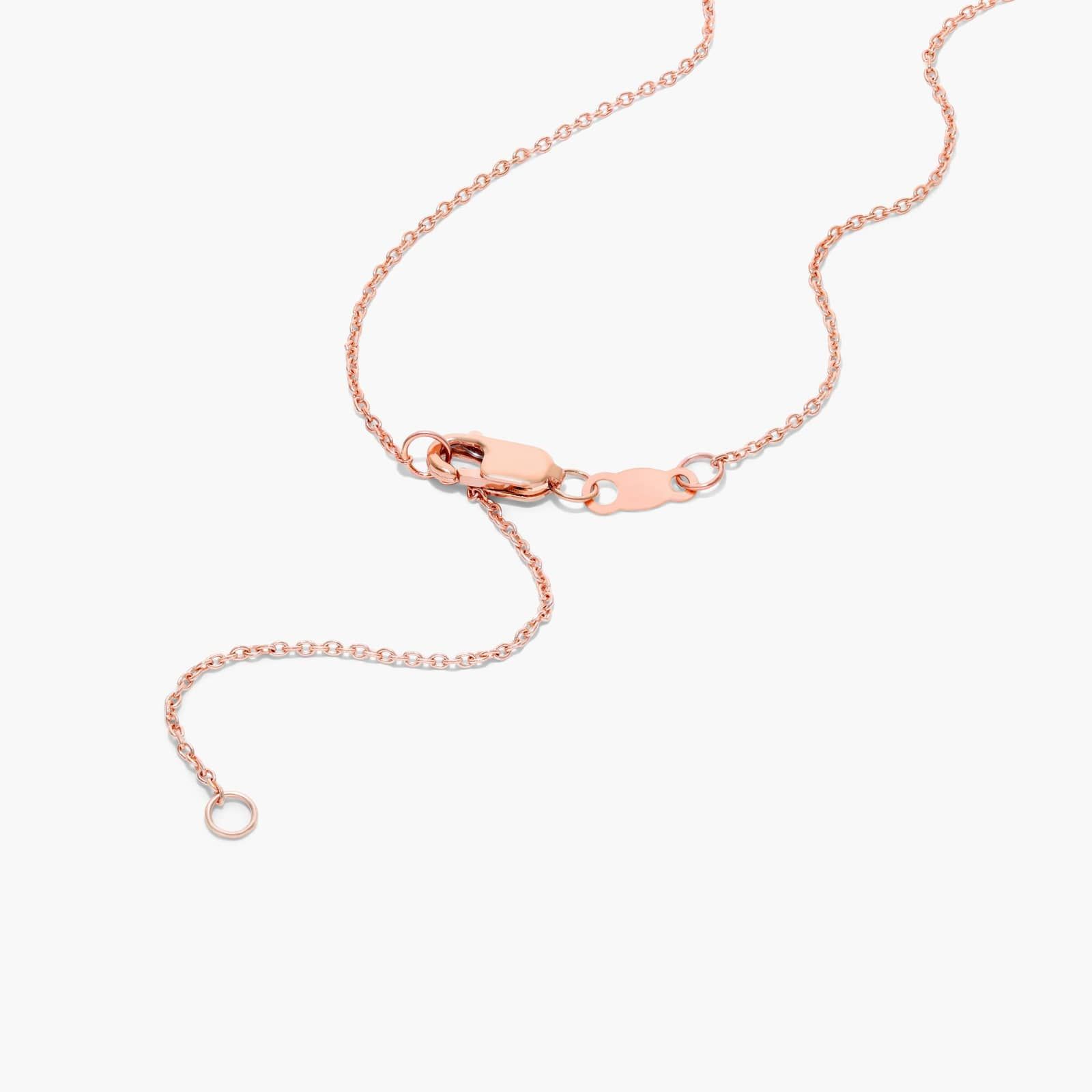Open Clover Diamond Necklace In 14K Rose Gold By James Allen