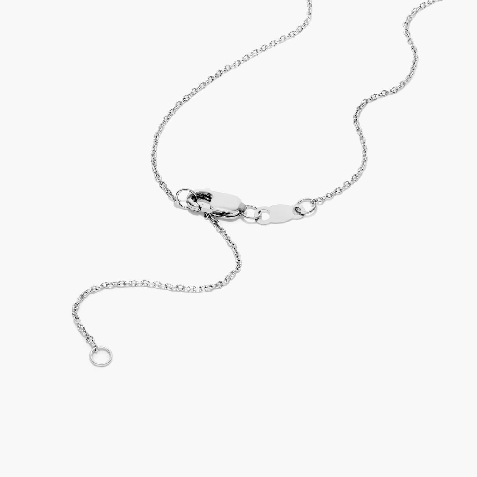 Open Clover Diamond Necklace In 14K White Gold By James Allen
