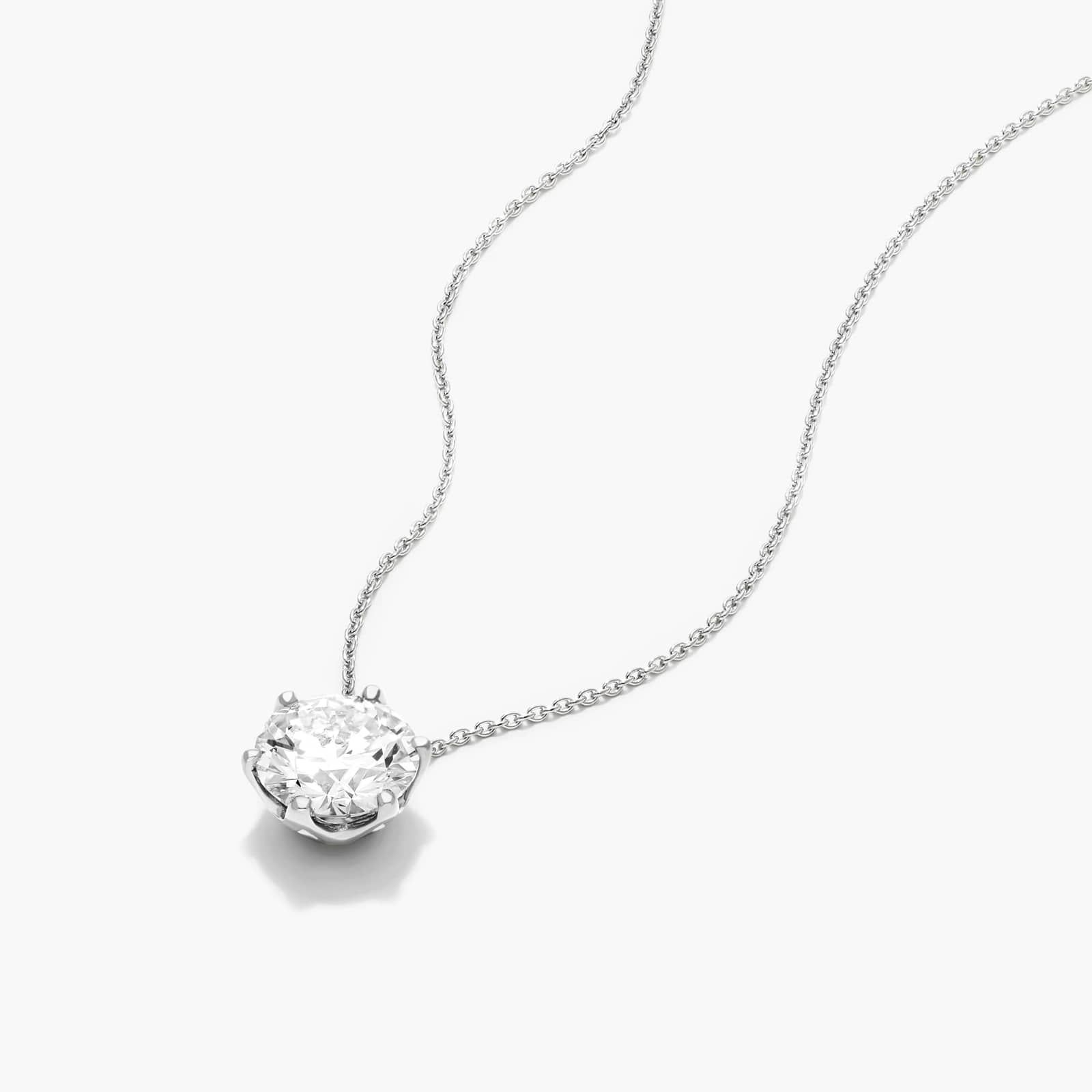 14K White Gold Scallop Basket Diamond Pendant (0.50 CTW - H-I / SI1-SI2) By James Allen
