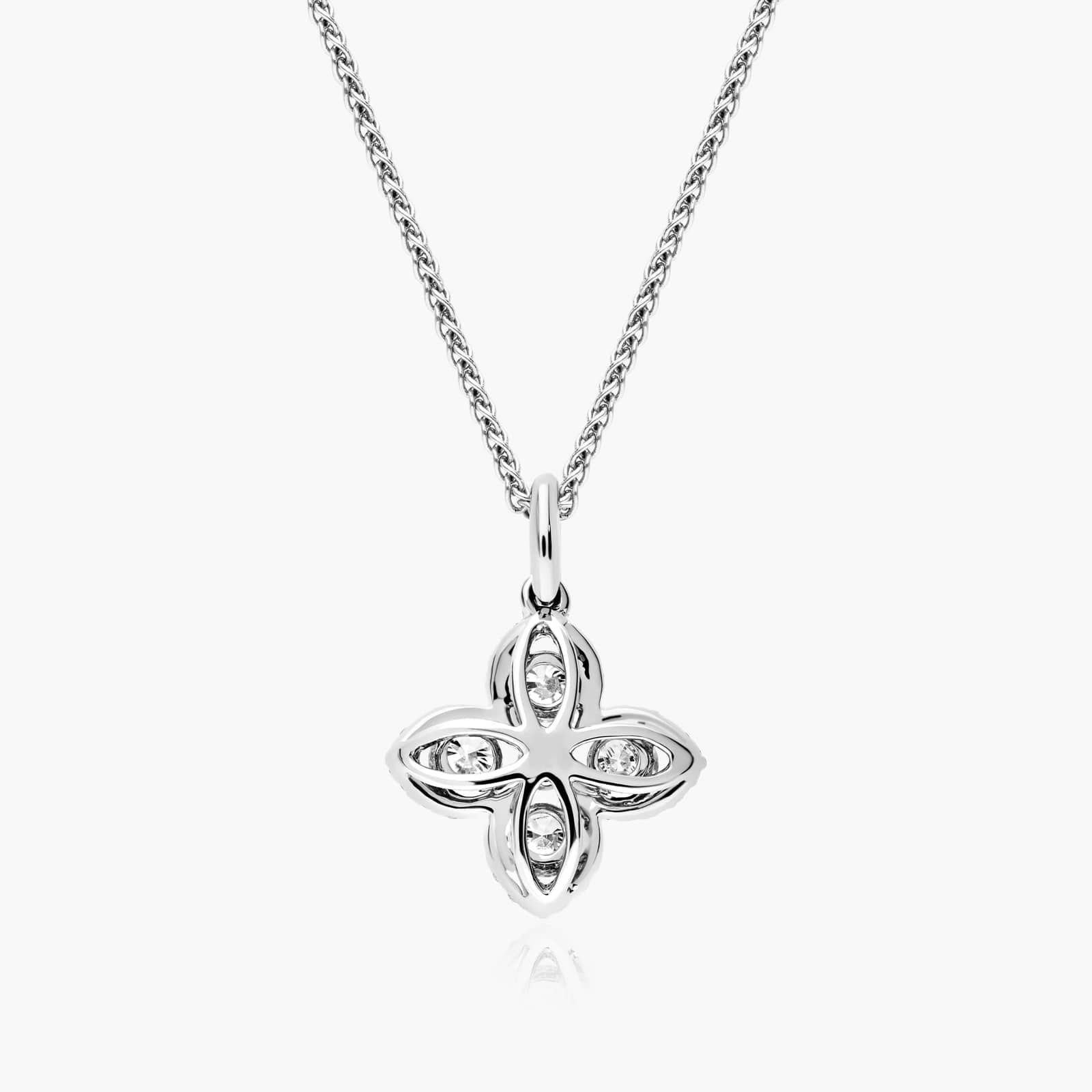 Magnolia Diamond Pendant In 14K White Gold By James Allen