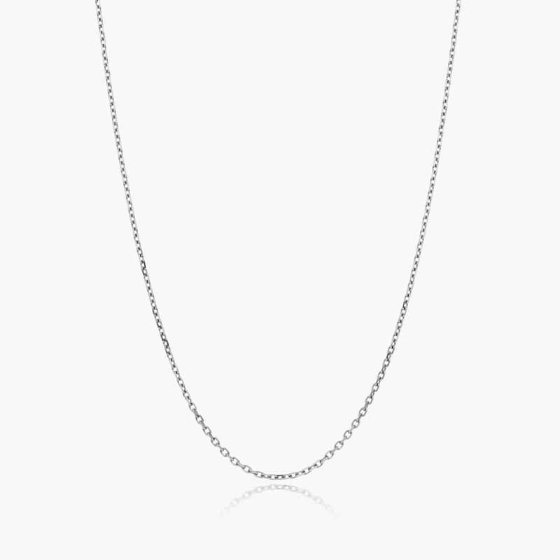 14K White Gold Silicone Bead Slider Charm Chain By James Allen