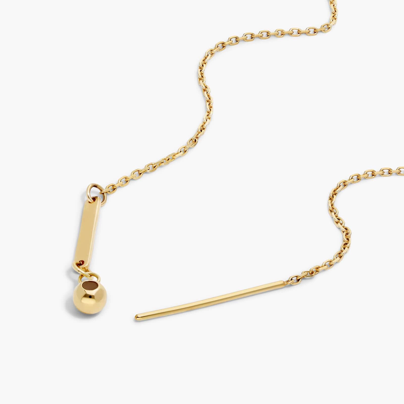 14K Yellow Gold Silicone Bead Slider Charm Chain By James Allen