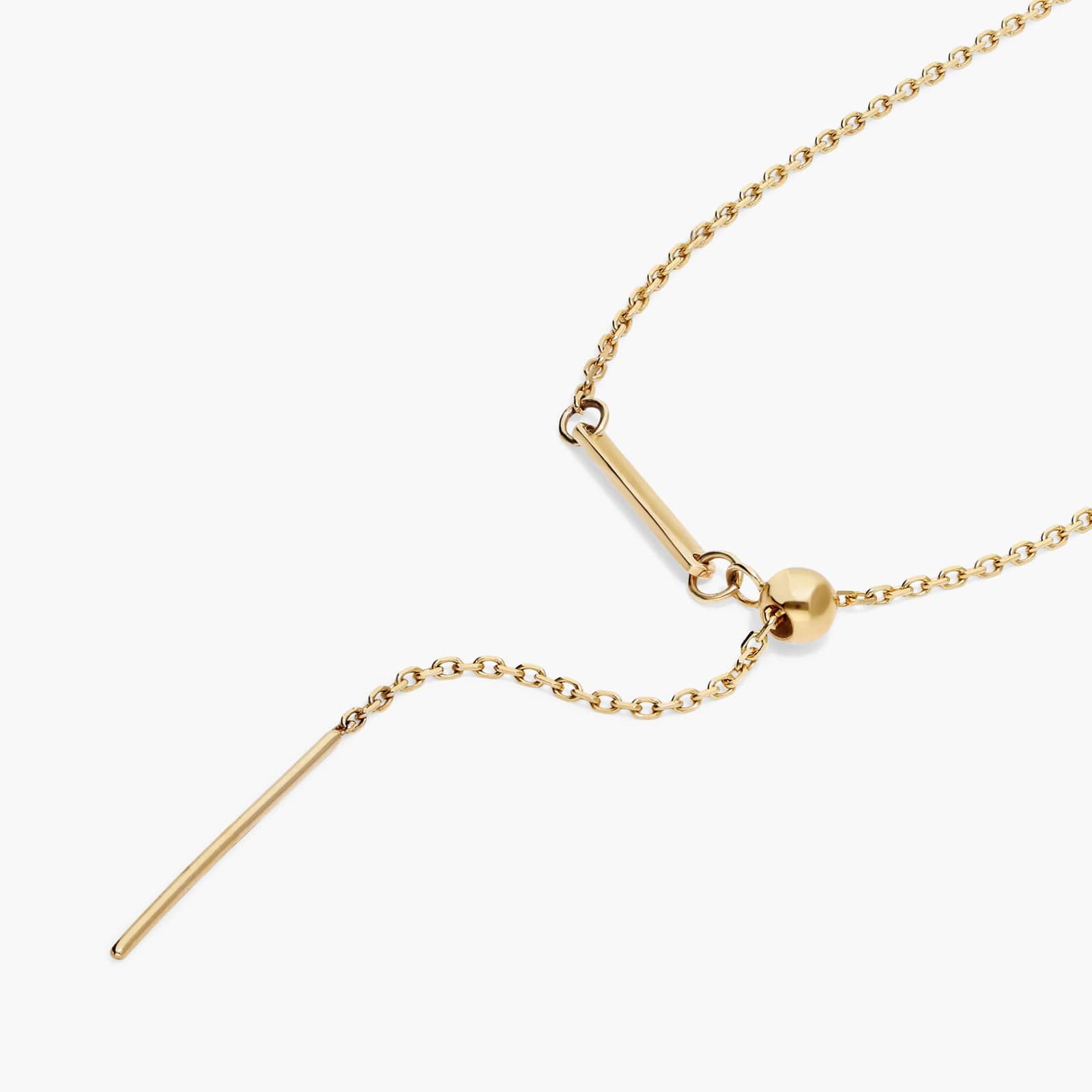 14K Yellow Gold Silicone Bead Slider Charm Chain By James Allen