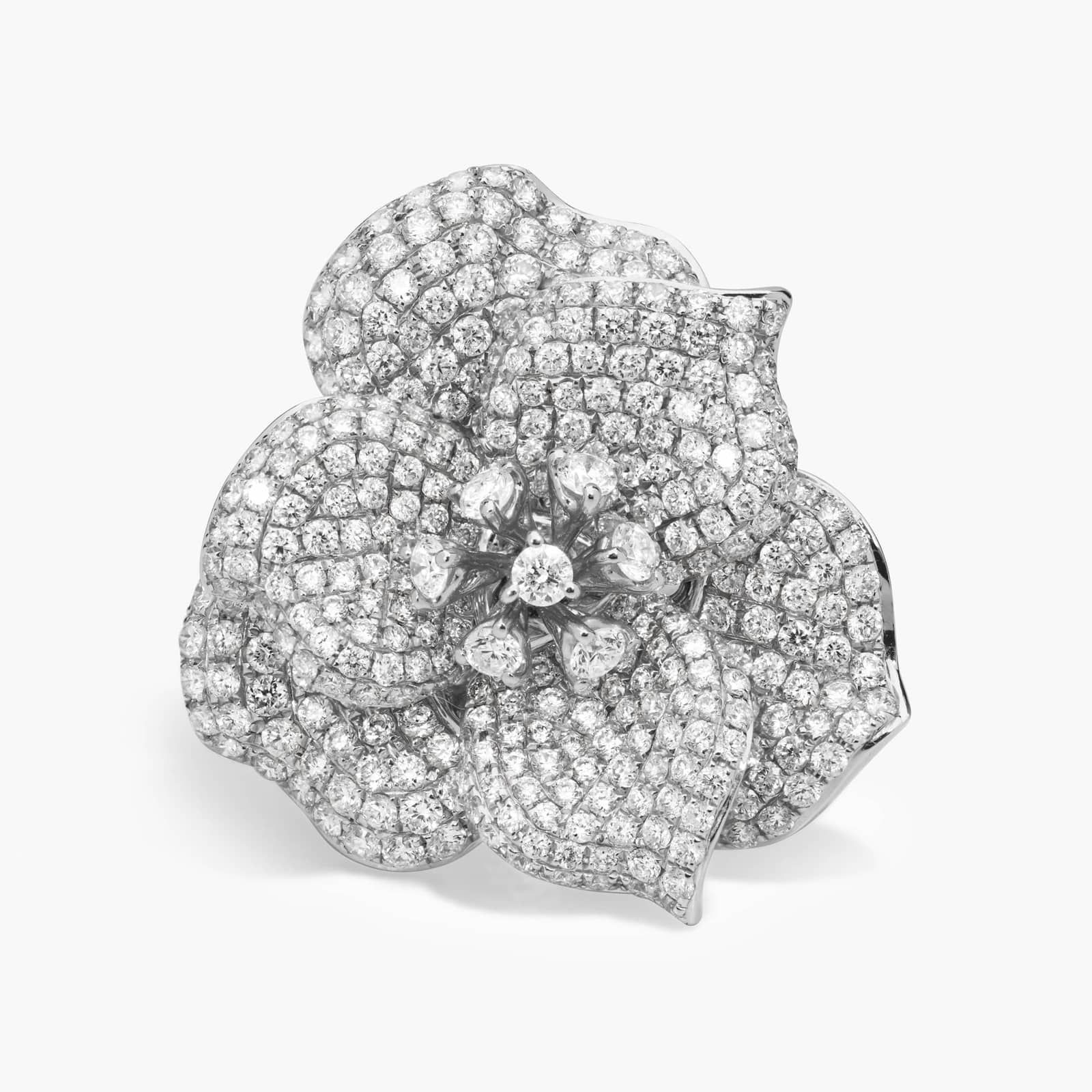 (596) 3.32 Cttw Flower Diamond deals 14k Ring