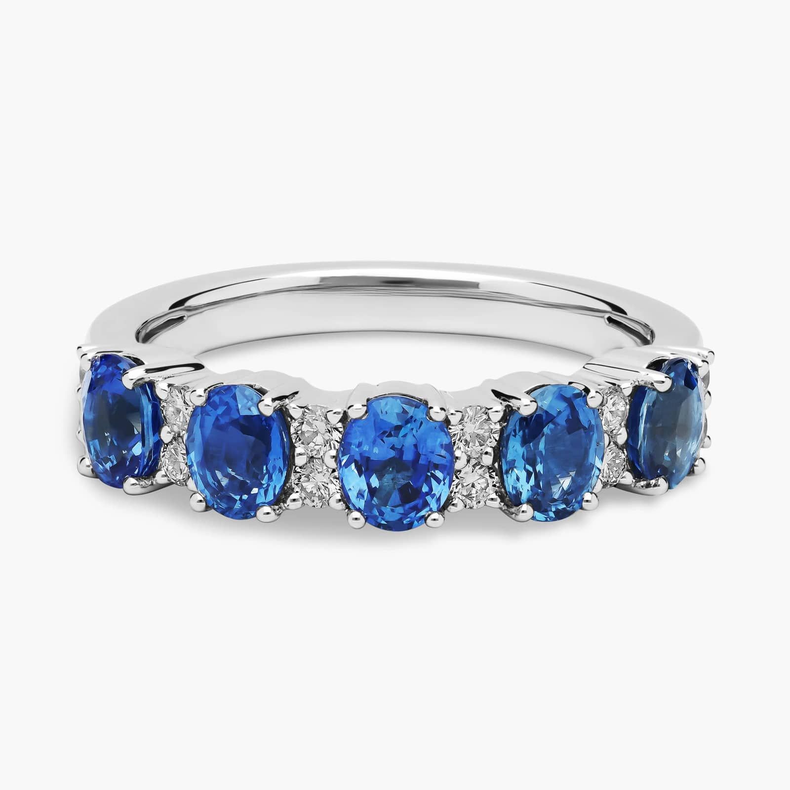 Blue nile sapphire shops and diamond ring