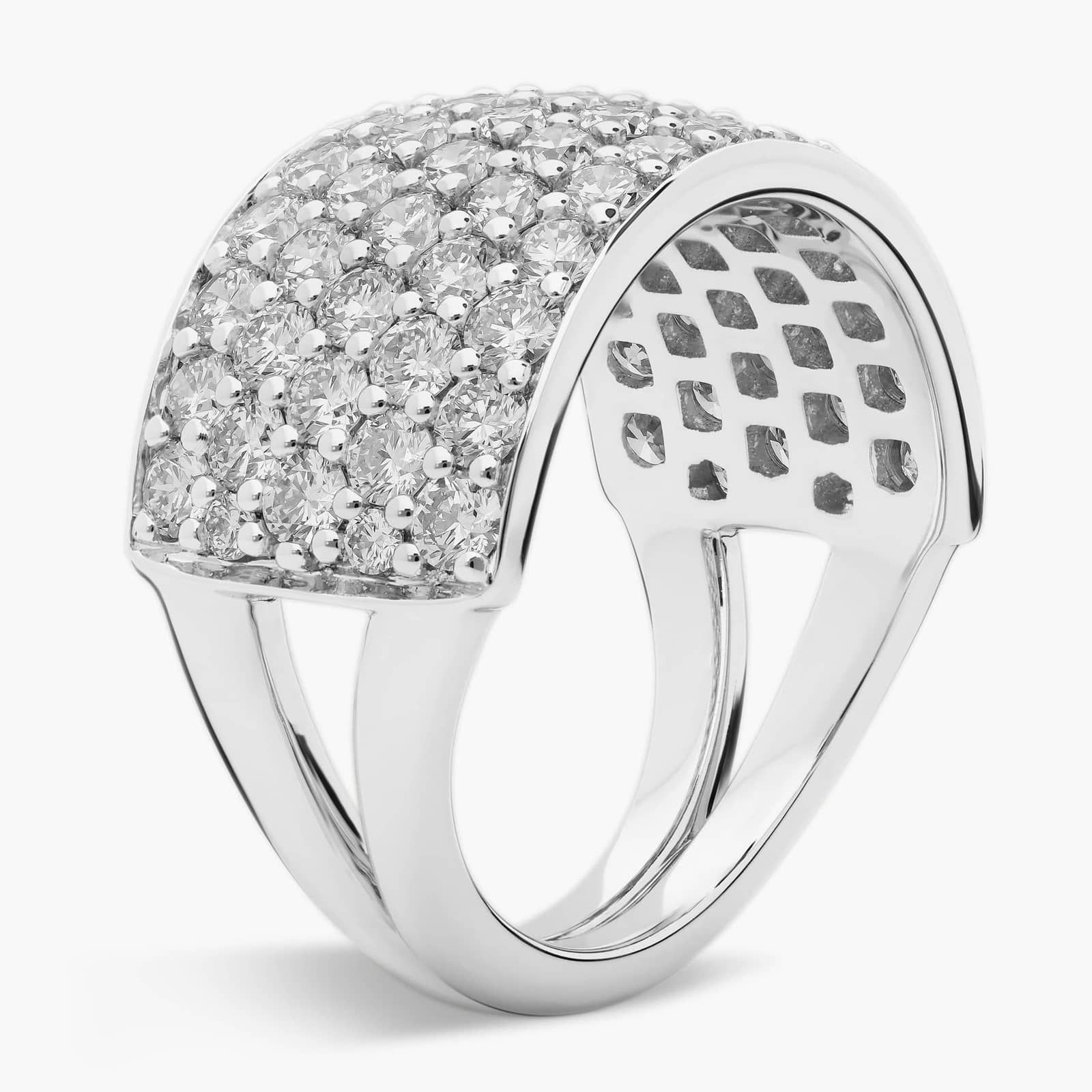 Five Row Pave Anniversary Ring in 14k White Gold (2.5 ct. tw.)