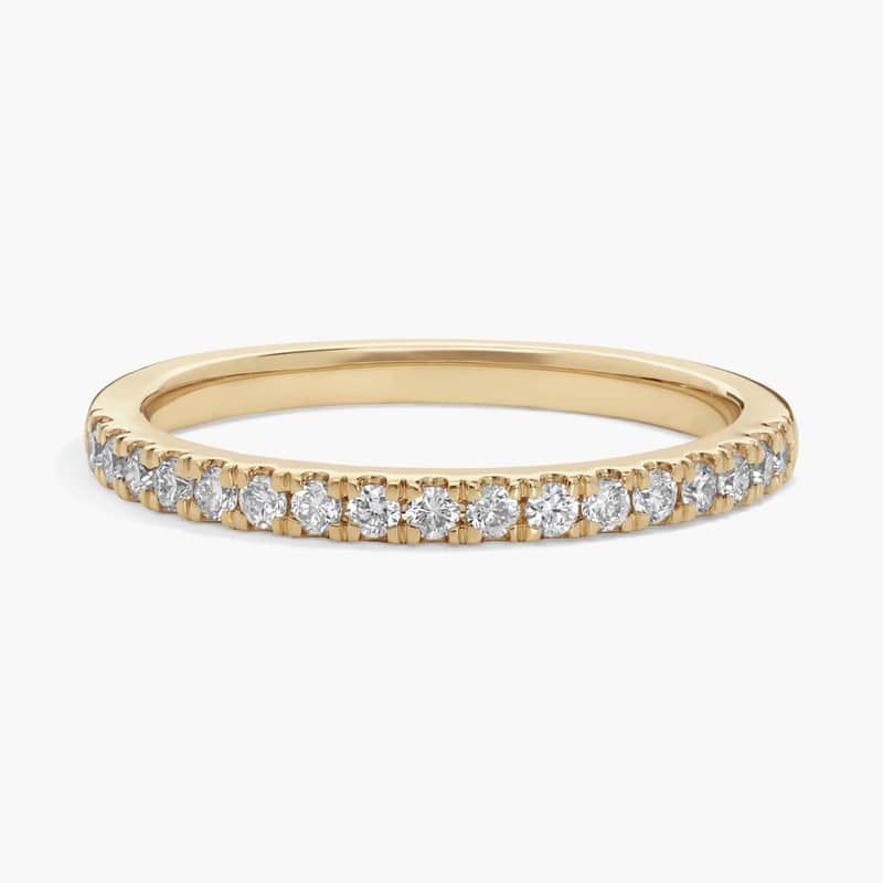 Diamond Ring with 0.25 CTW Round Cut Lab-Grown Diamonds in 14K Yellow Gold
