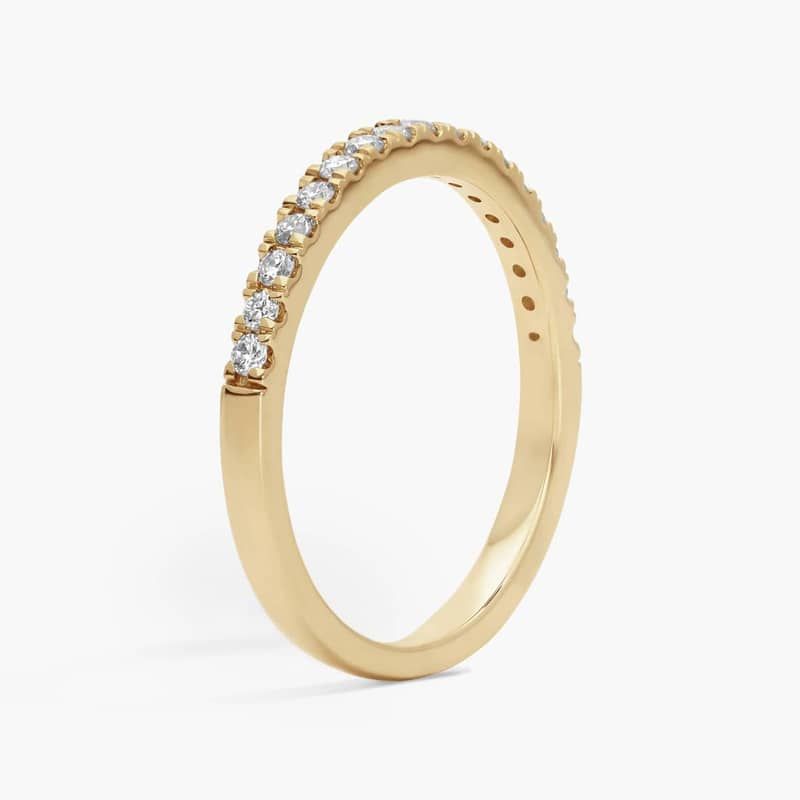 Diamond Ring with 0.25 CTW Round Cut Lab-Grown Diamonds in 14K Yellow Gold