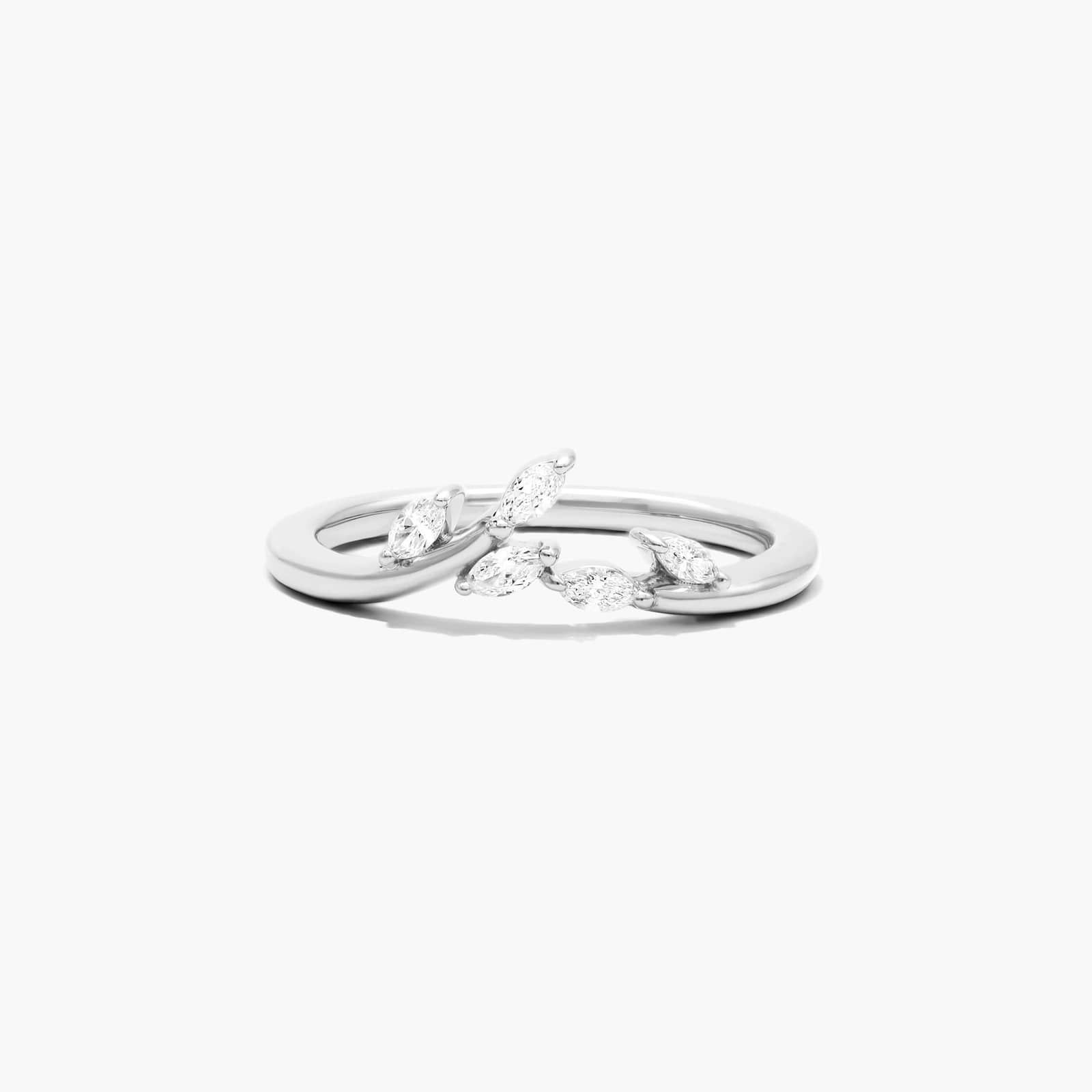 Blooming Leaves Diamond Ring In 14K White Gold By James Allen
