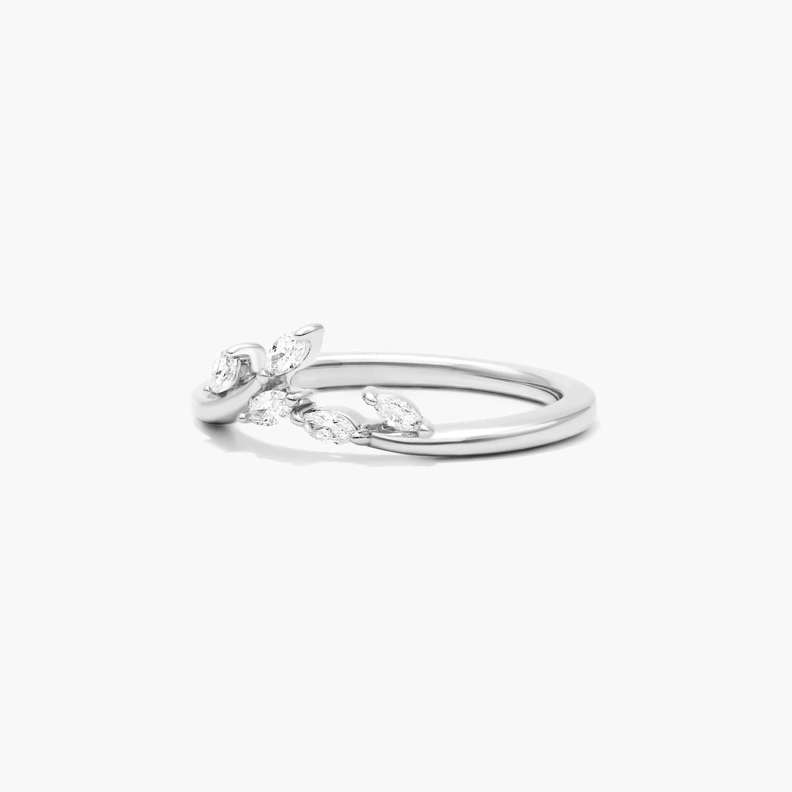 Blooming Leaves Diamond Ring In 14K White Gold By James Allen