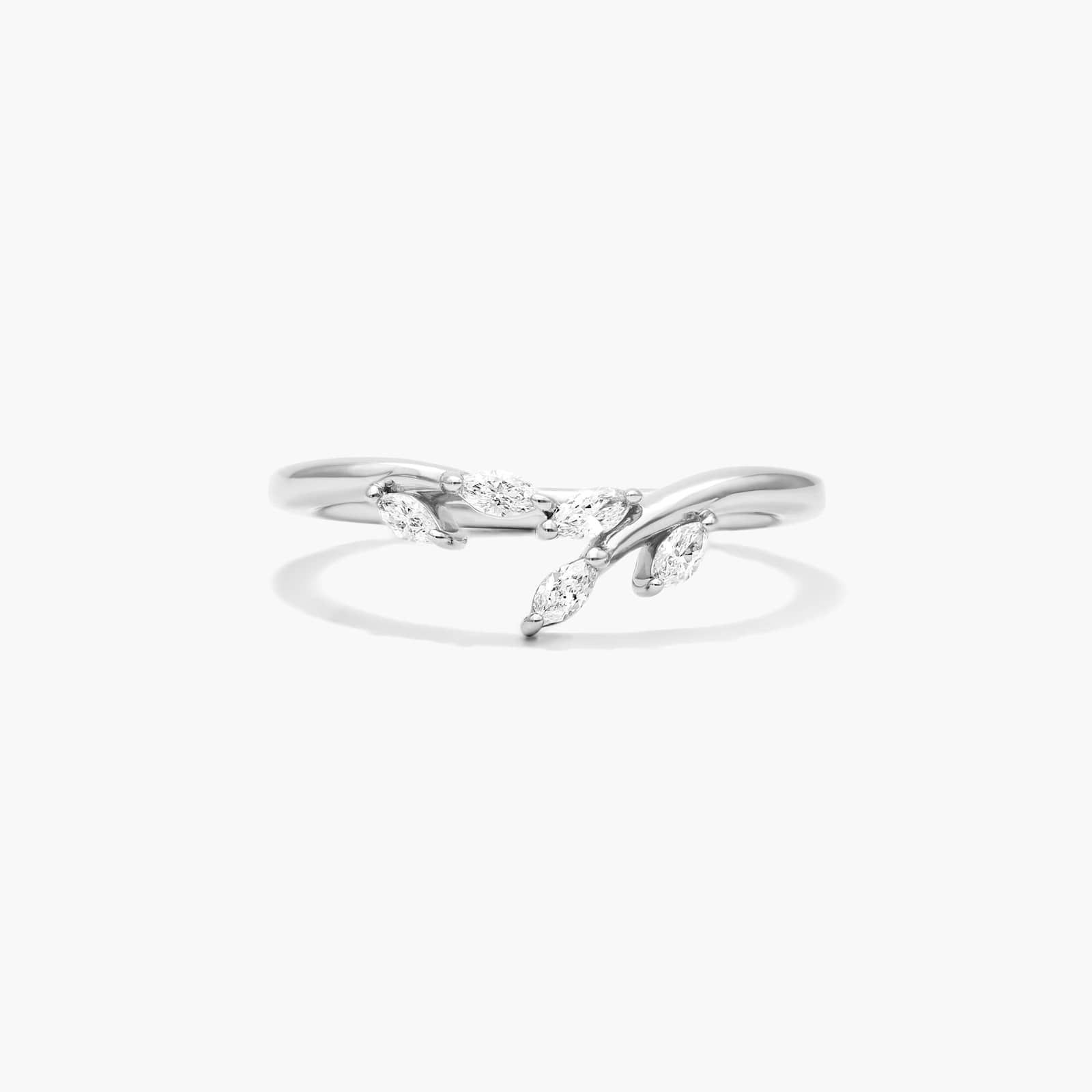 Blooming Leaves Lab-Grown Diamond Ring In 14K White Gold By James Allen