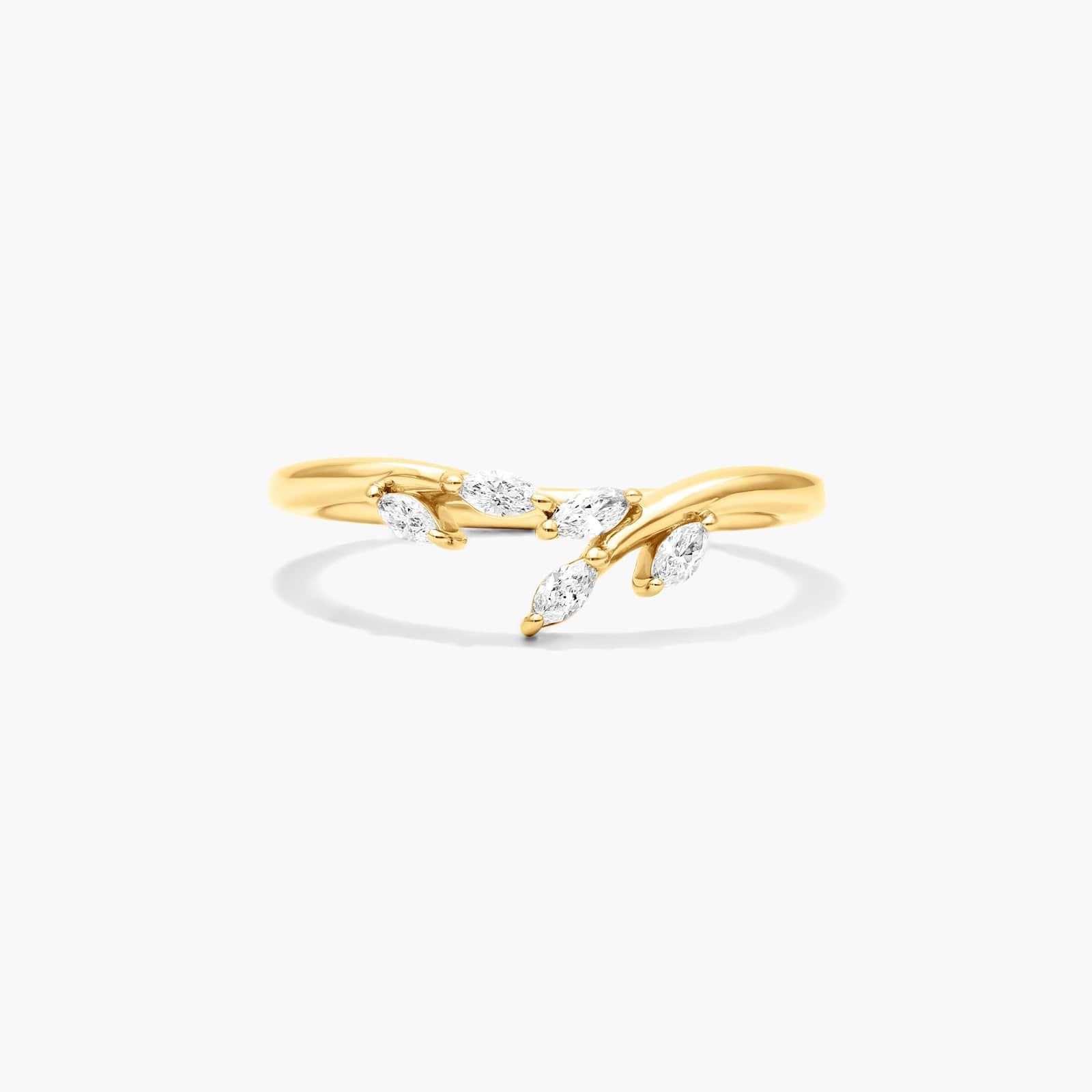 Blooming Leaves Diamond Ring In 14K Yellow Gold By James Allen