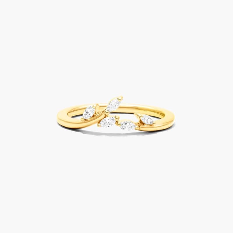 Blooming Leaves Lab-Grown Diamond Ring In 14K Yellow Gold By James Allen