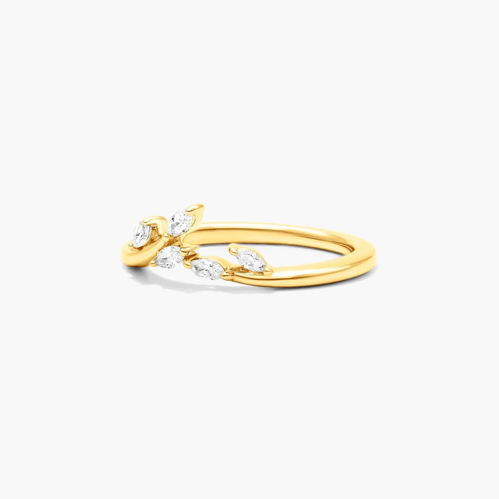 Blooming Leaves Lab-Grown Diamond Ring In 14K Yellow Gold By James Allen