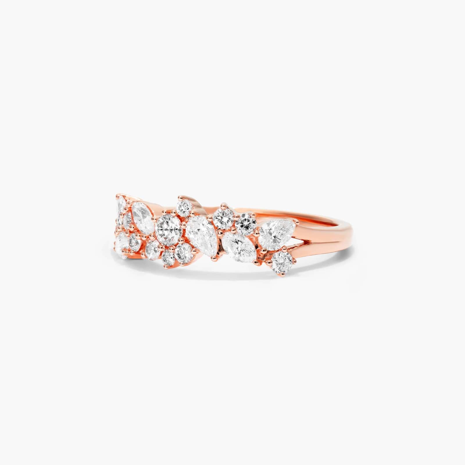 Whimsical Scatter Diamond Ring In 14K Rose Gold By James Allen