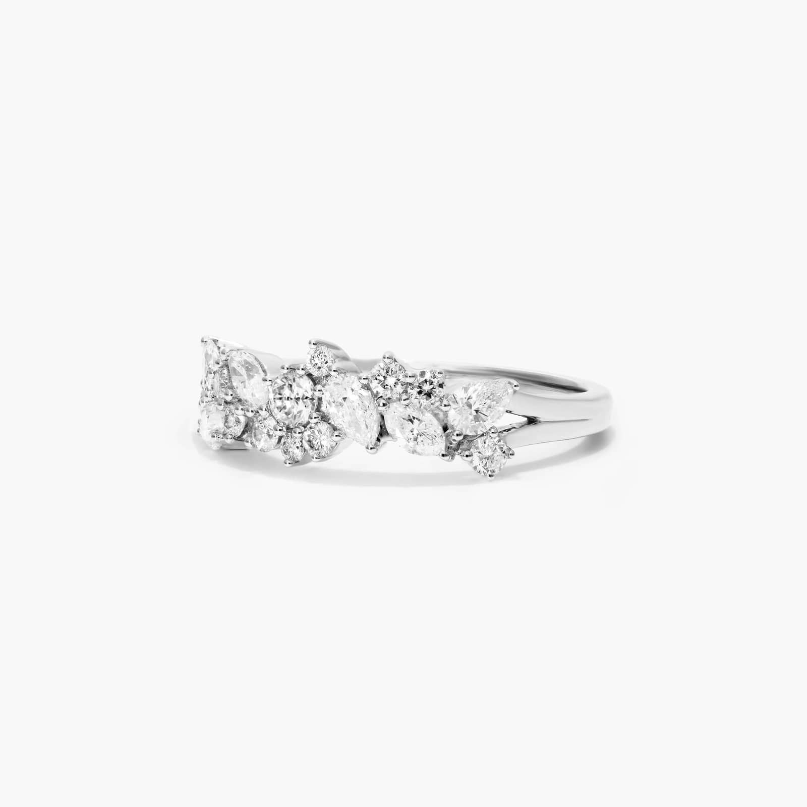 Whimsical Scatter Diamond Ring In 14K White Gold By James Allen