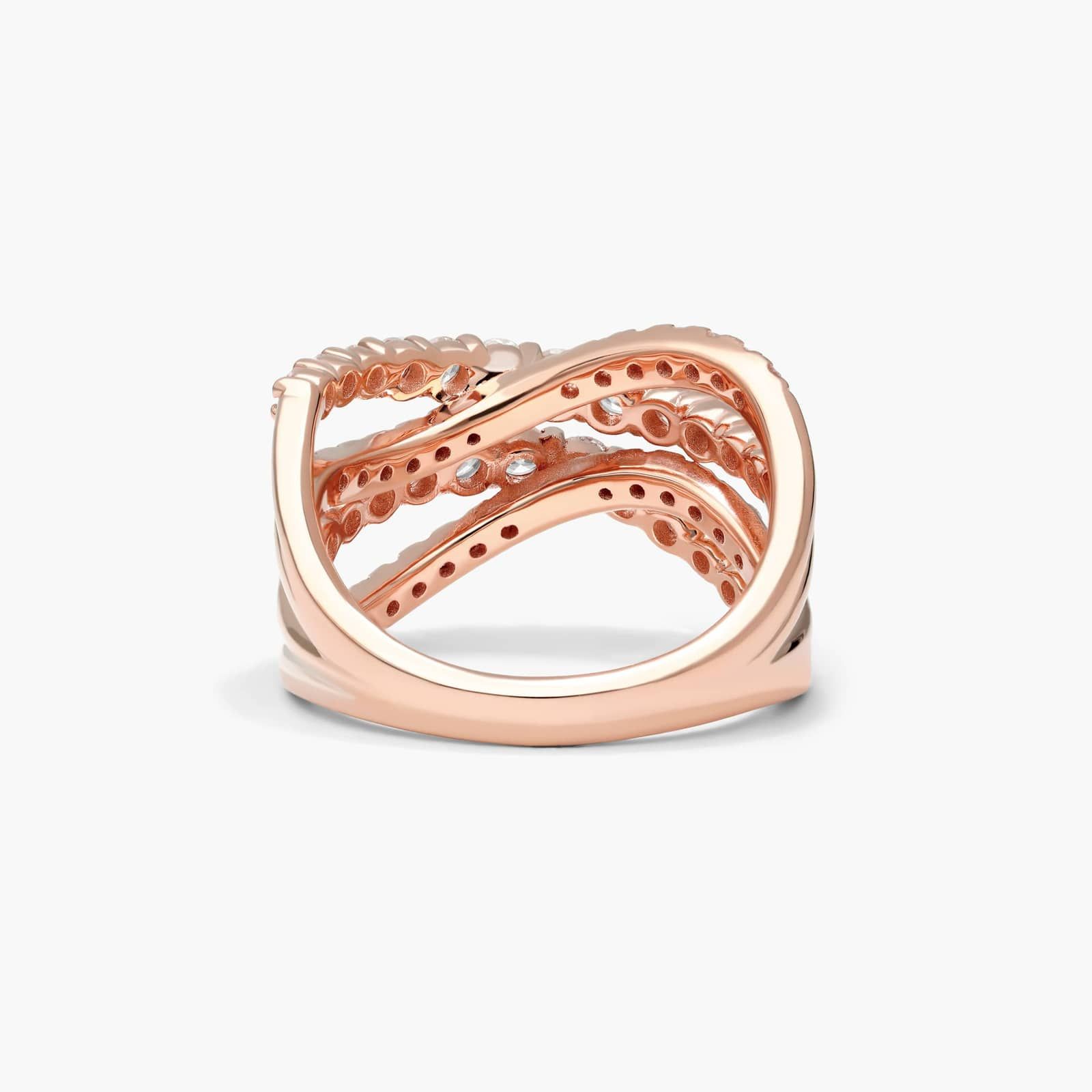 Tidal Wave Lab-Grown Diamond Ring In 14K Rose Gold By James Allen