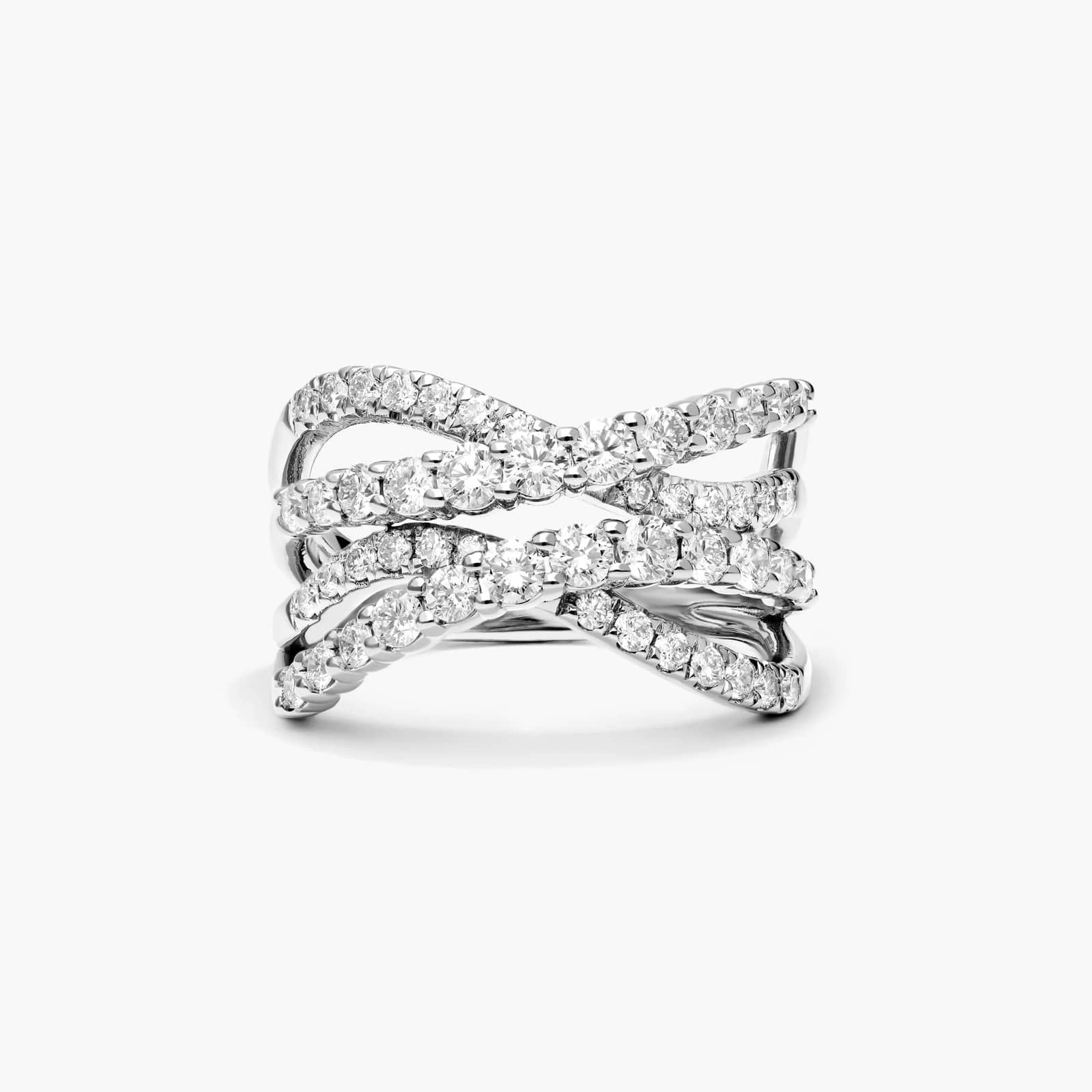 Tidal Wave Lab-Grown Diamond Ring In 14K White Gold By James Allen