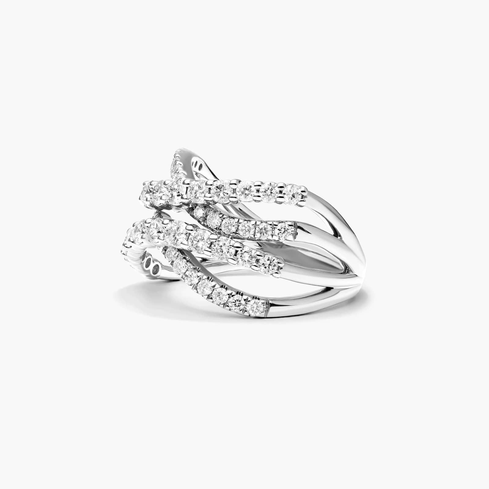 Tidal Wave Lab-Grown Diamond Ring In 14K White Gold By James Allen