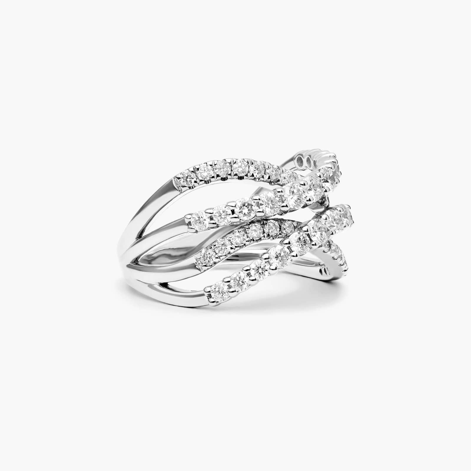 Tidal Wave Lab-Grown Diamond Ring In 14K White Gold By James Allen