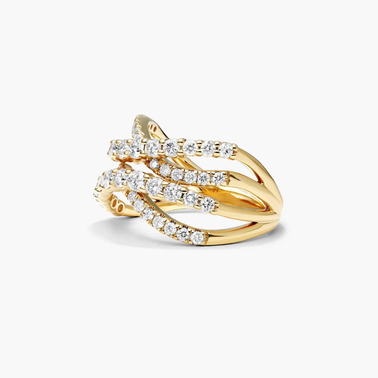 Tidal Wave Lab-Grown Diamond Ring In 14K Yellow Gold By James Allen