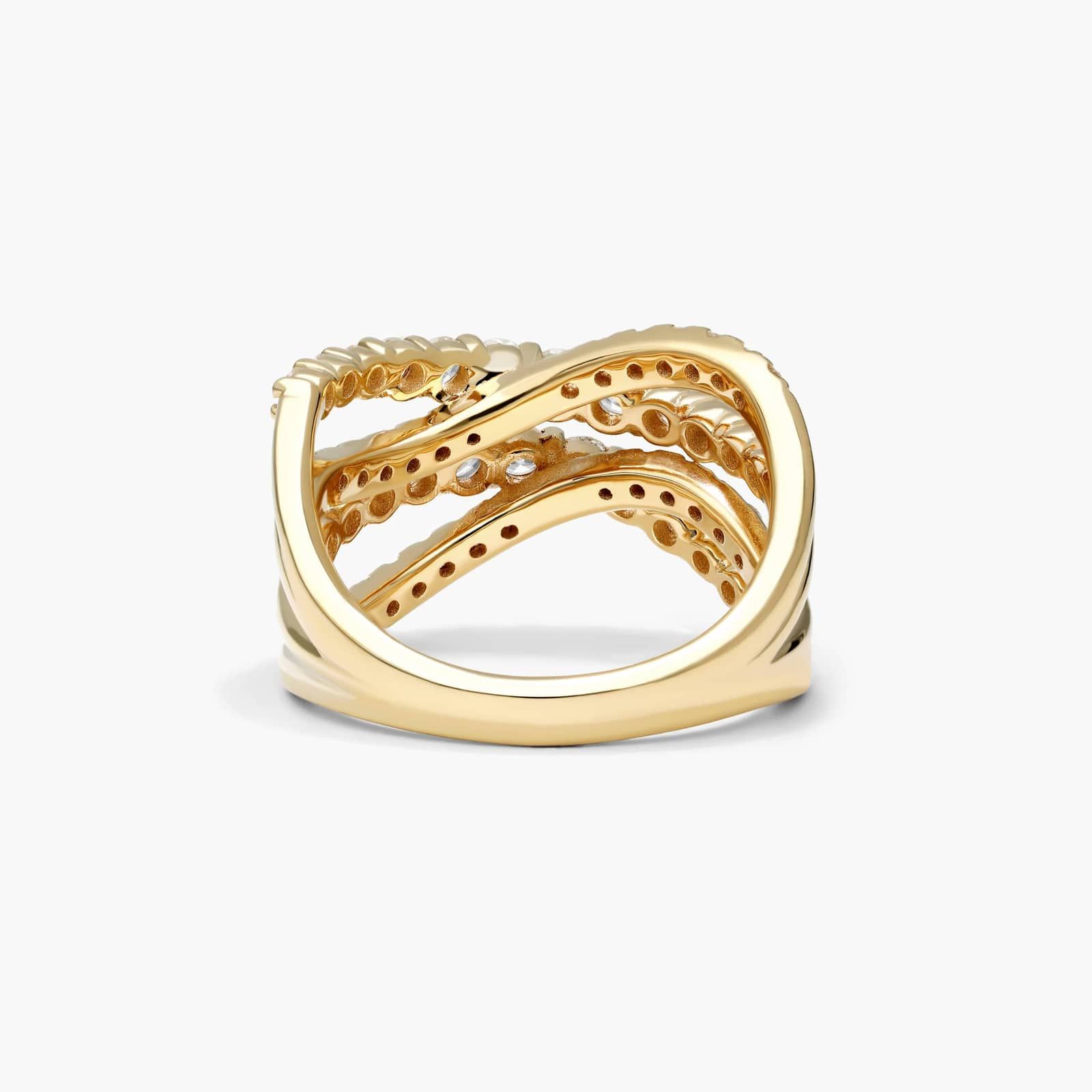 Tidal Wave Lab-Grown Diamond Ring In 14K Yellow Gold By James Allen