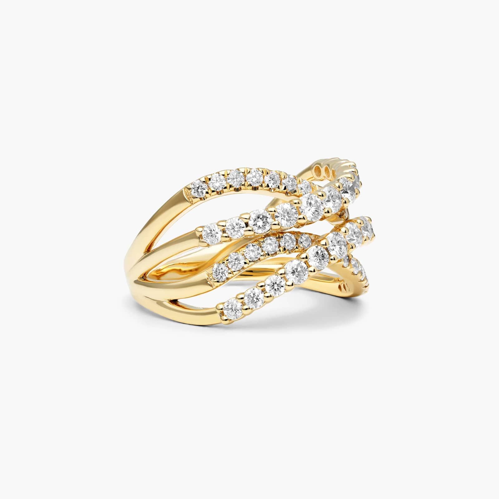 Tidal Wave Lab-Grown Diamond Ring In 14K Yellow Gold By James Allen