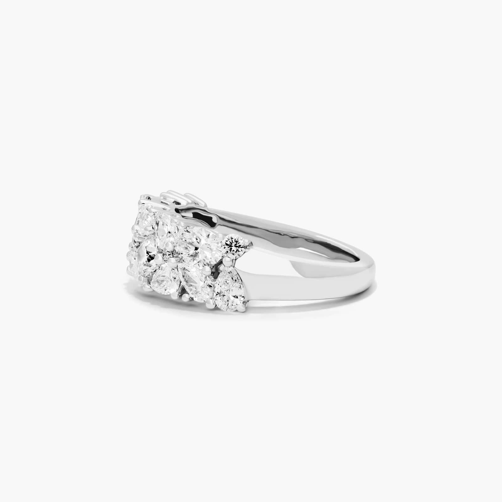 Fancy Scatter Lab-Grown Diamond Wide Ring In 14K White Gold By James Allen