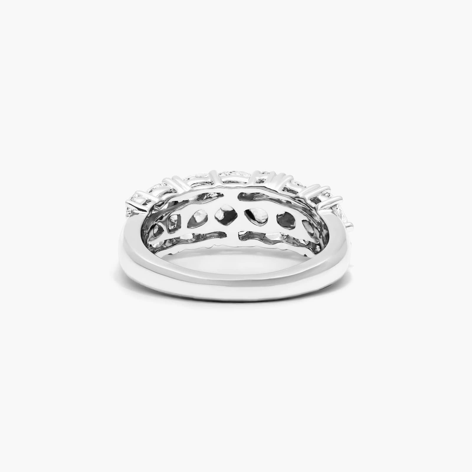 Fancy Scatter Lab-Grown Diamond Wide Ring In 14K White Gold By James Allen