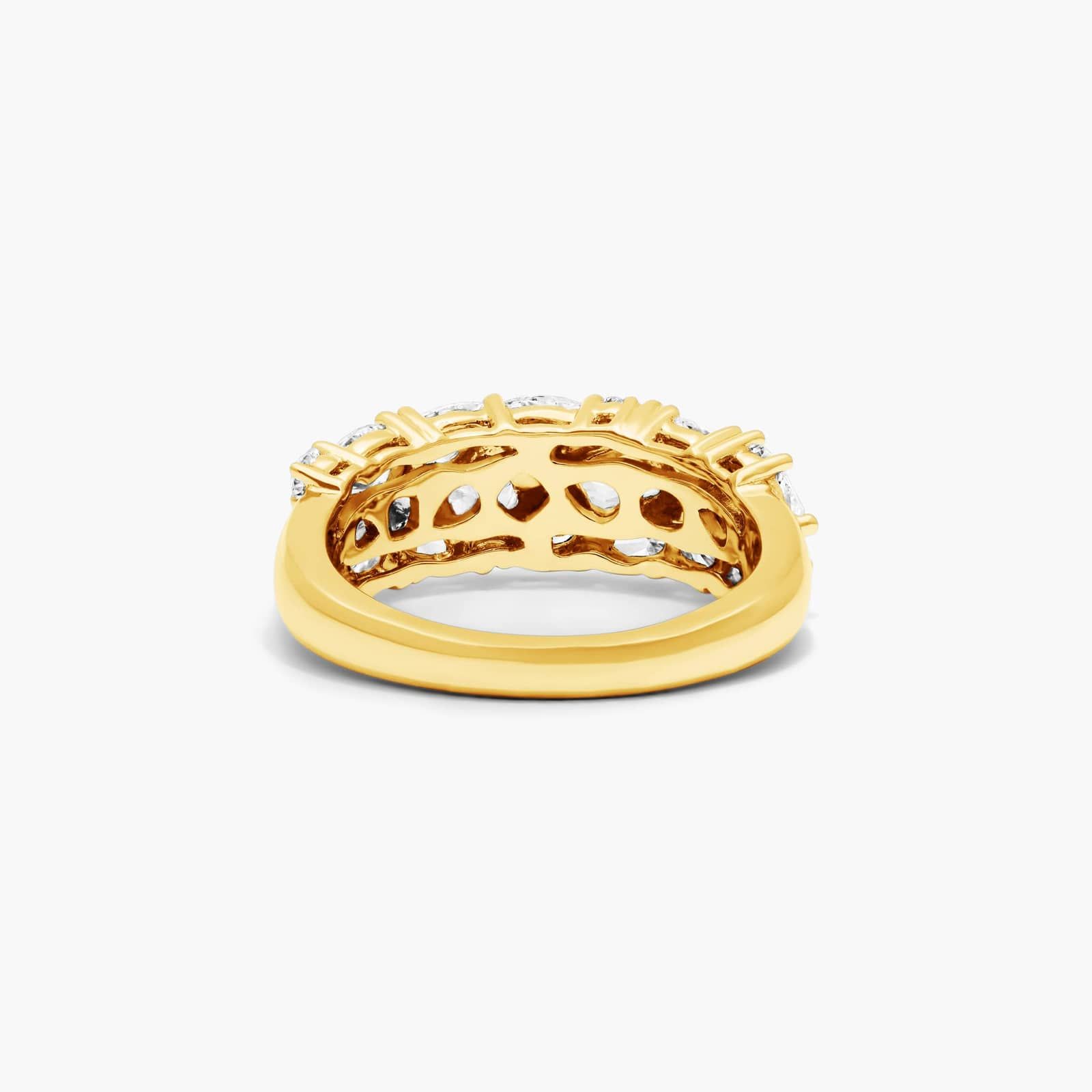 Fancy Scatter Lab-Grown Diamond Wide Ring In 14K Yellow Gold By James Allen