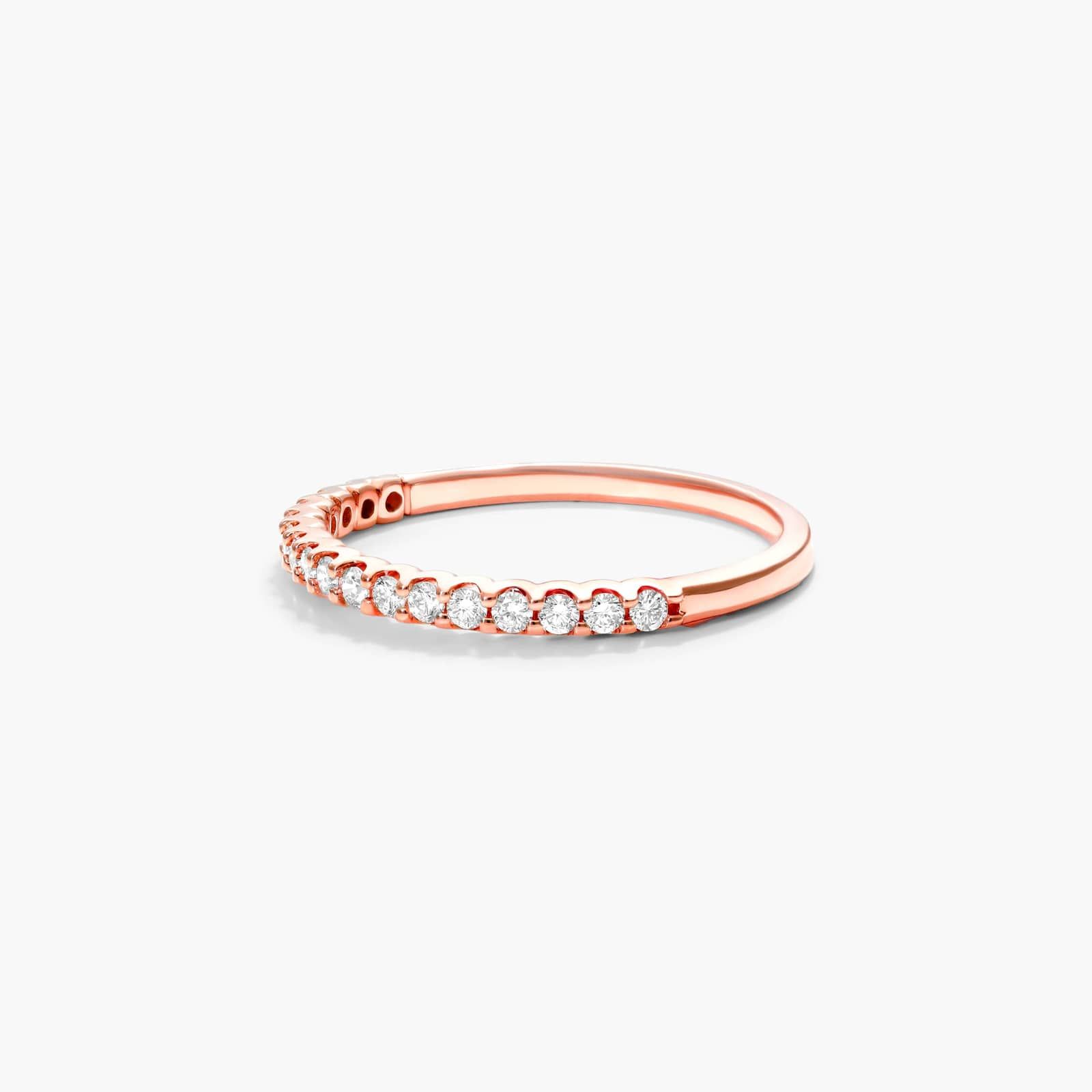Shared Prong Contour Diamond Ring (0.25 CTW) In 14K Rose Gold By James Allen