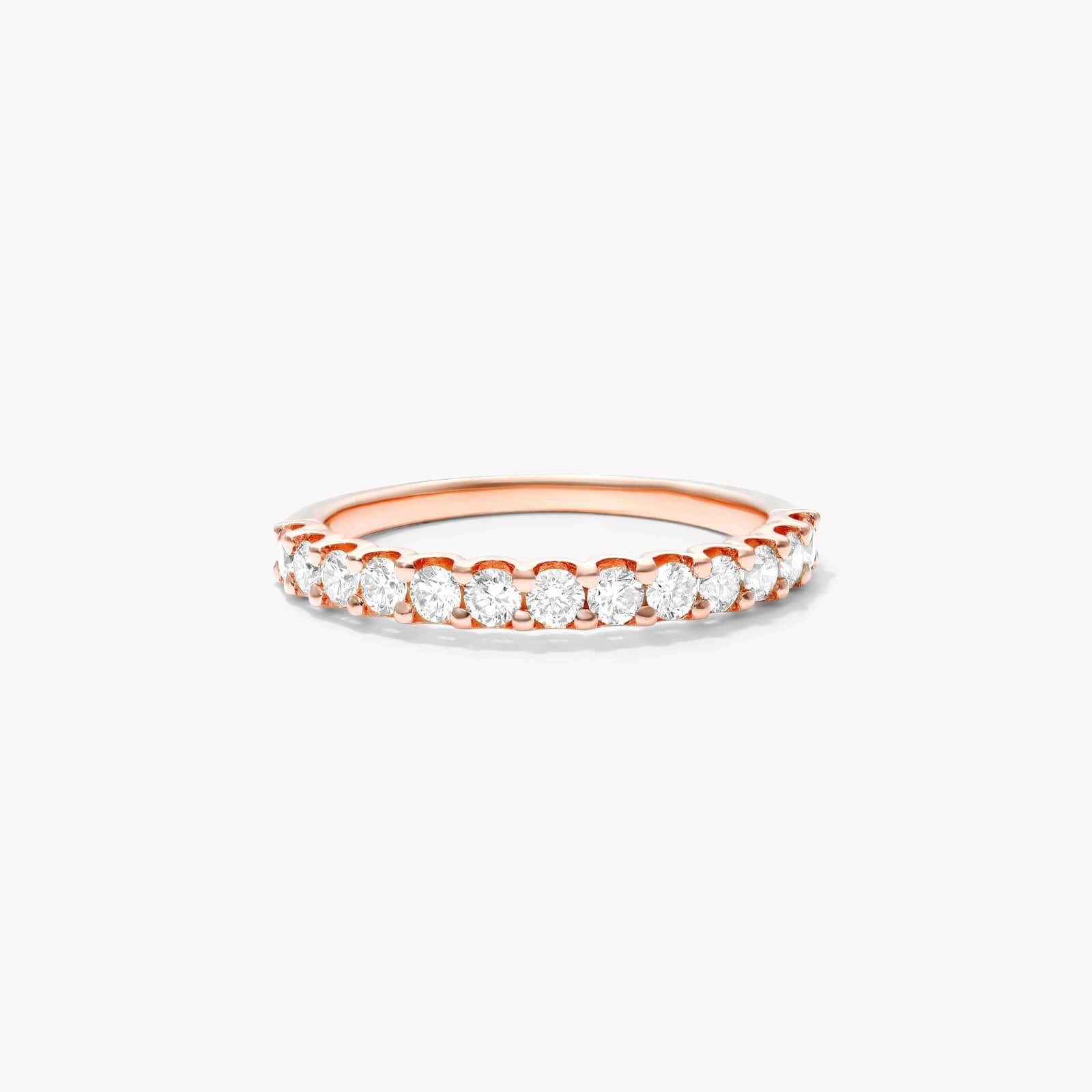 Shared Prong Contour Diamond Ring (0.5 CTW) In 14K Rose Gold By James Allen