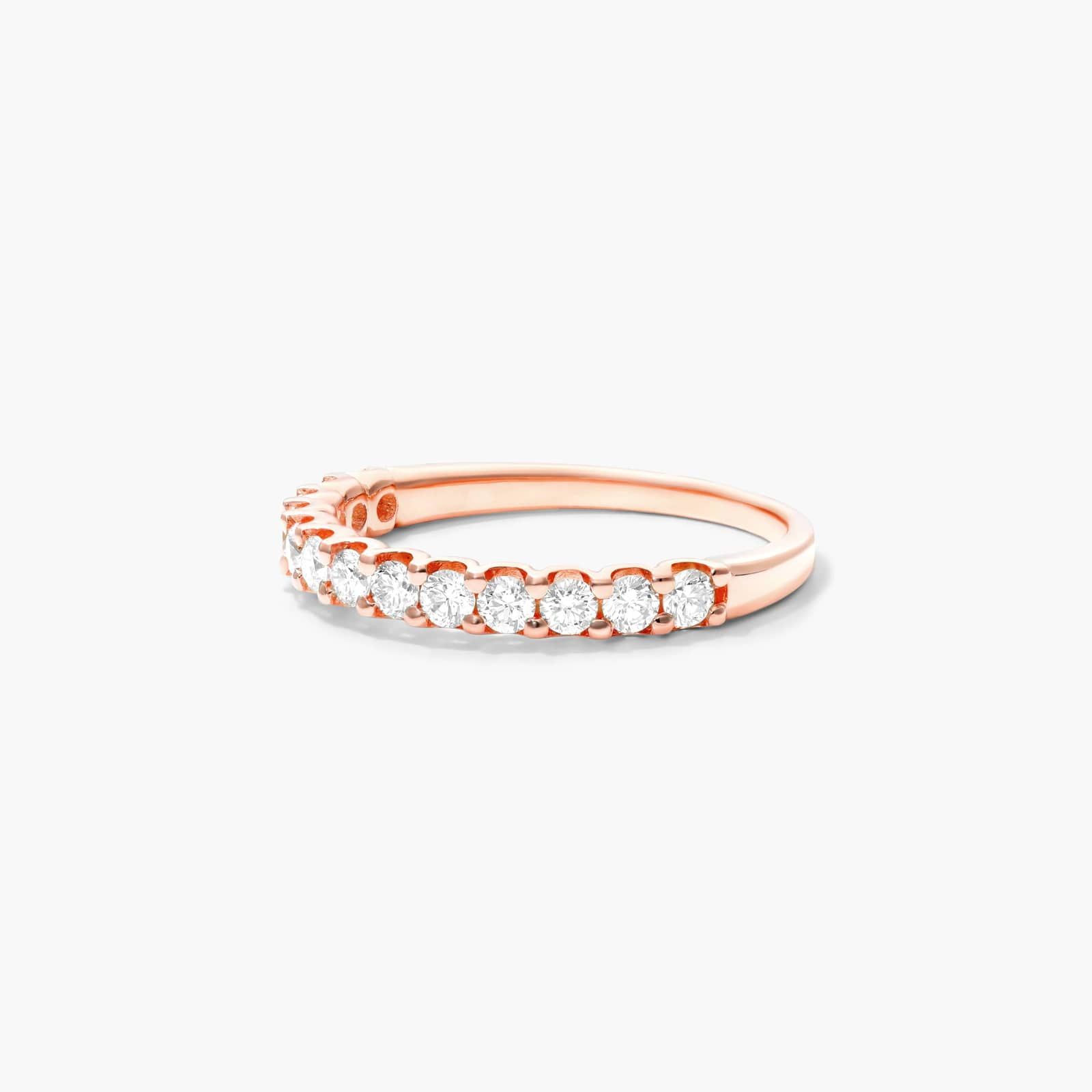 Shared Prong Contour Diamond Ring (0.5 CTW) In 14K Rose Gold By James Allen