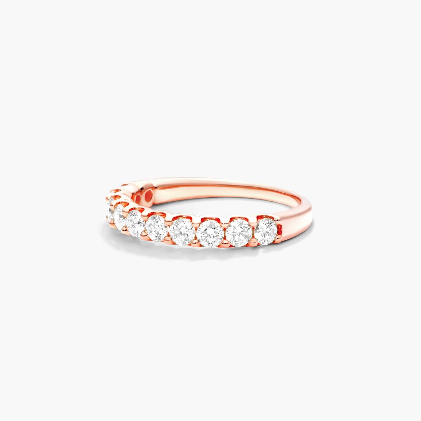 Shared Prong Contour Diamond Ring (0.75 CTW) In 14K Rose Gold By James Allen