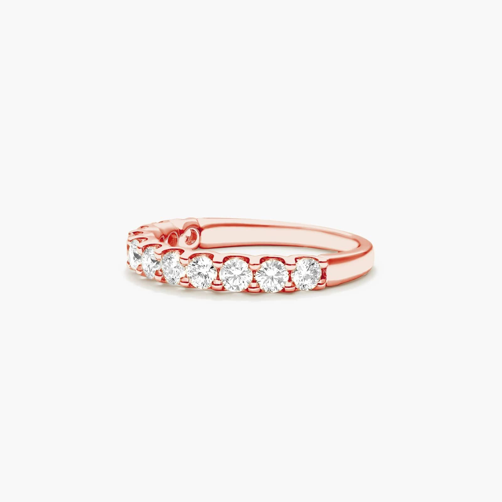 Shared Prong Contour Diamond Ring (1 CTW) In 14K Rose Gold By James Allen