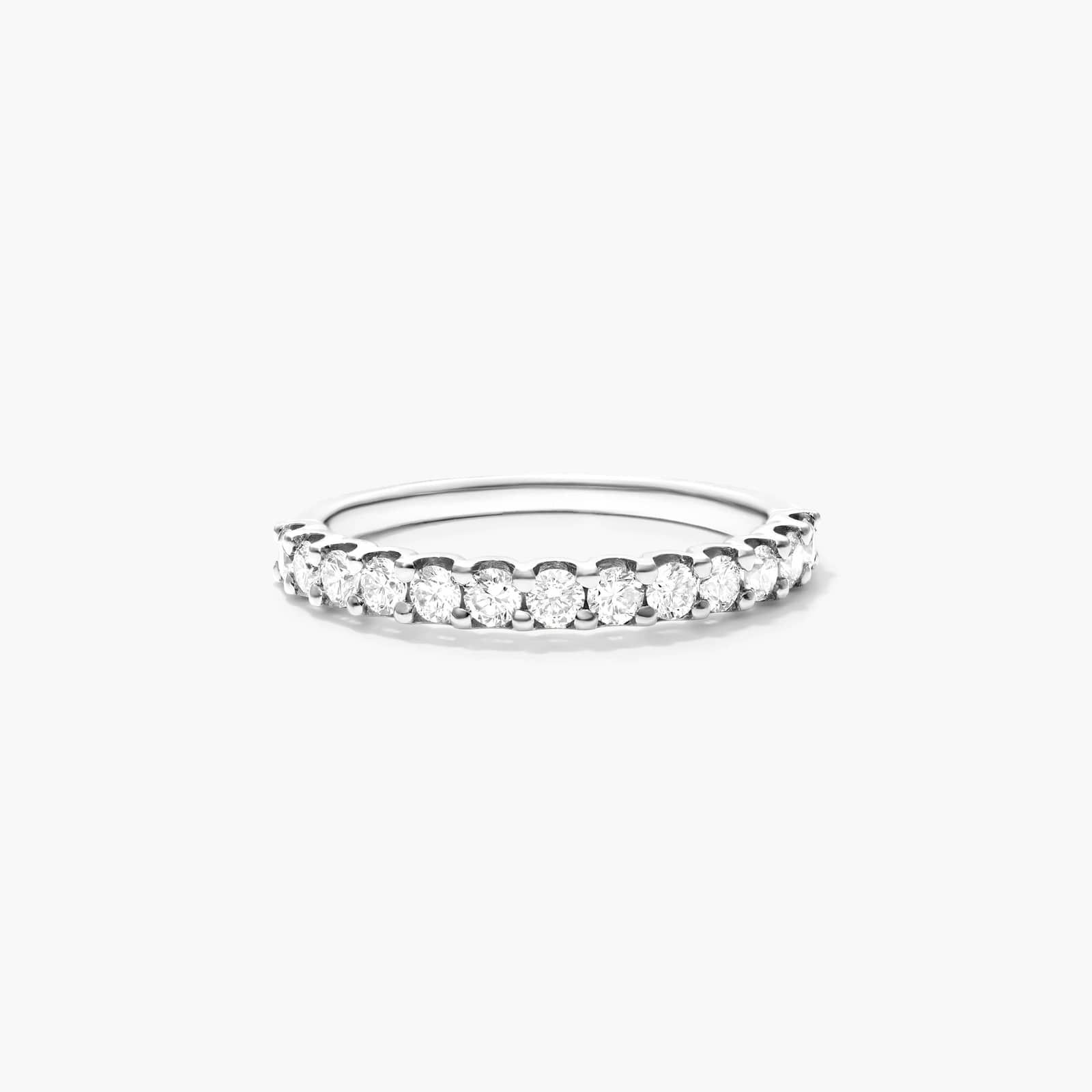 Shared Prong Contour Diamond Ring (0.5 CTW) In 14K White Gold By James Allen