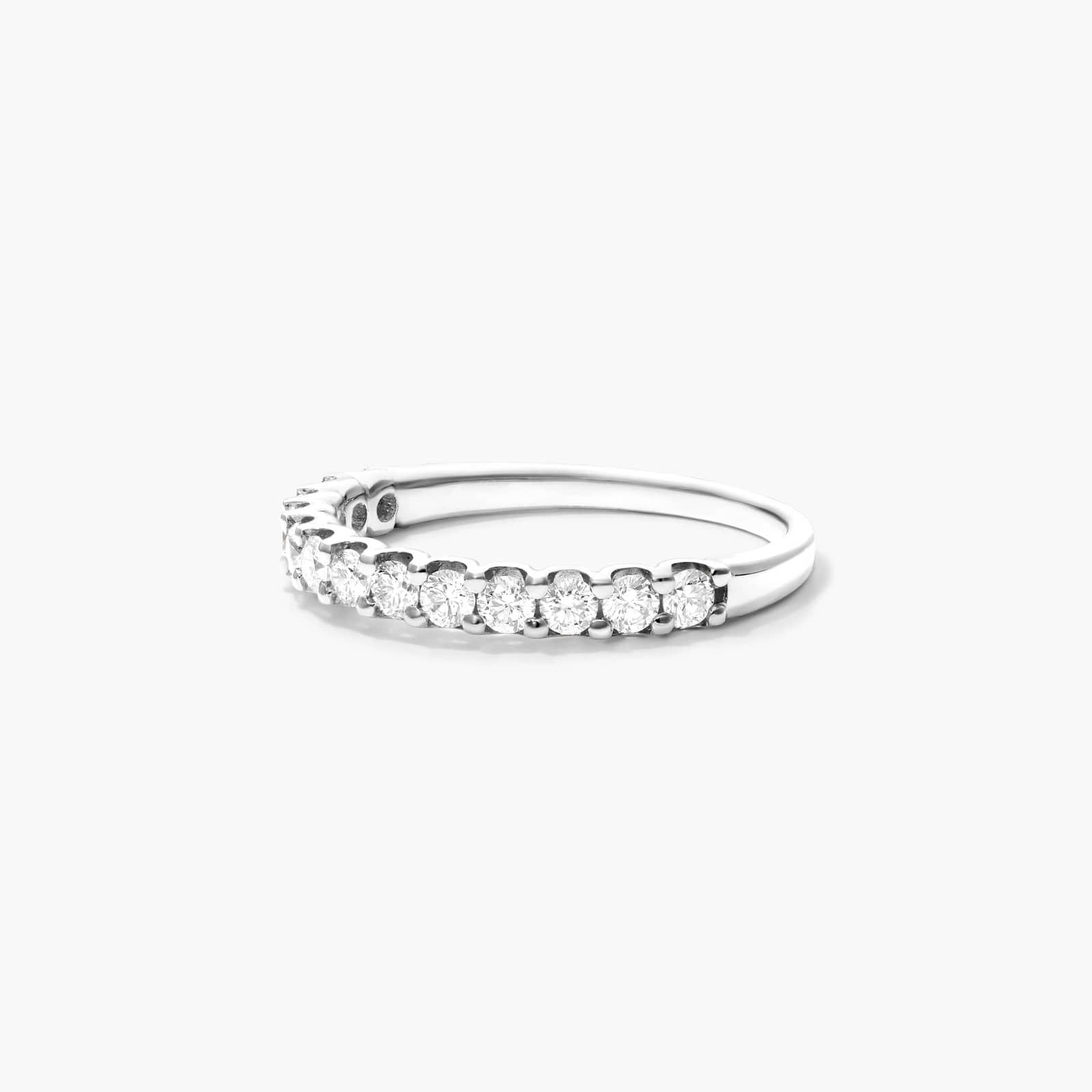 Shared Prong Contour Diamond Ring (0.5 CTW) In 14K White Gold By James Allen