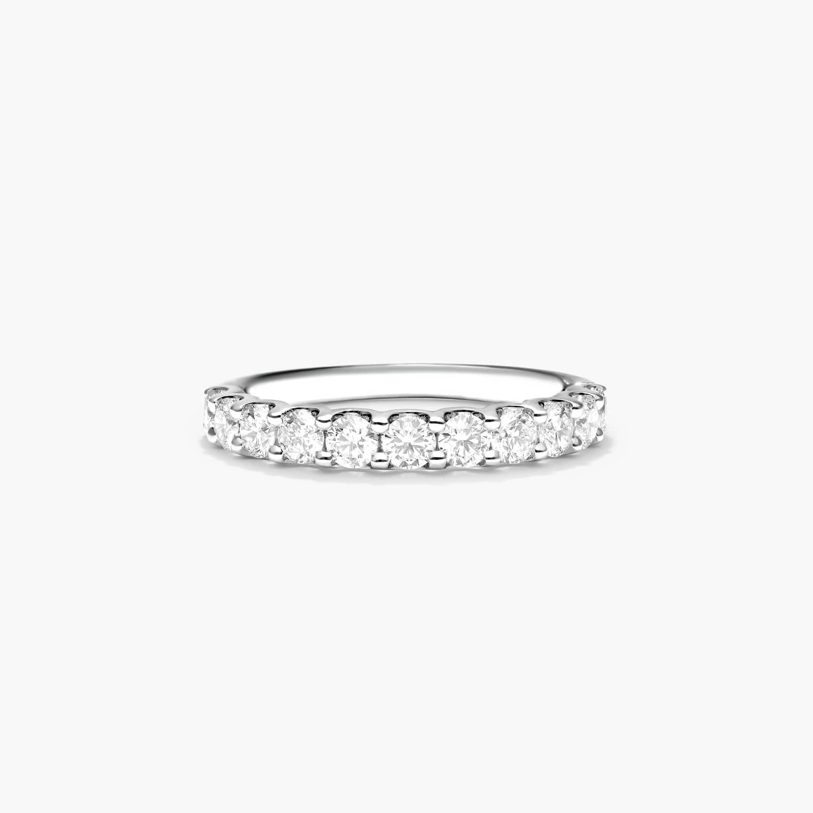 Shared Prong Contour Diamond Ring (1 CTW) In 14K White Gold By James Allen