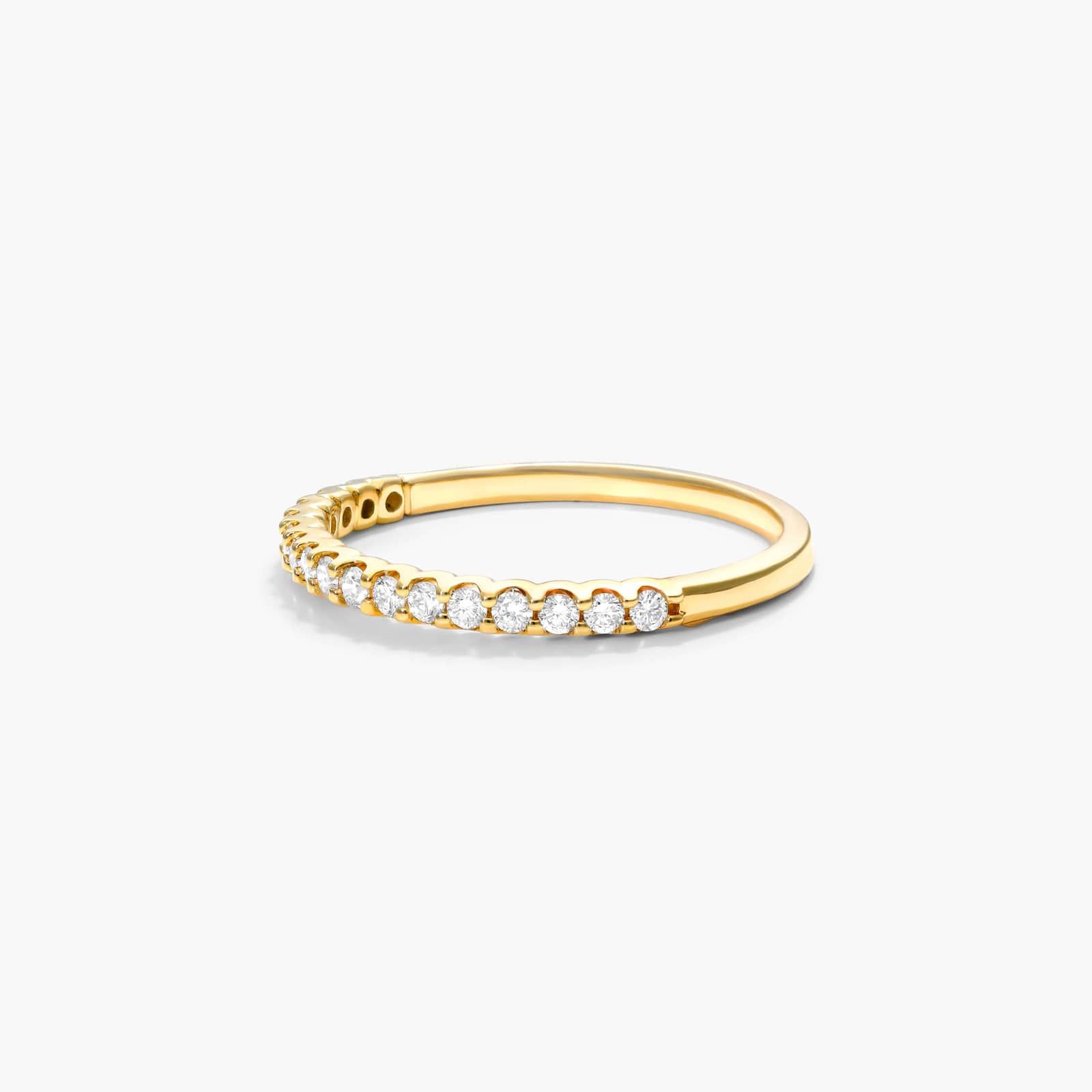 Shared Prong Contour Diamond Ring (0.25 CTW) In 14K Yellow Gold By James Allen