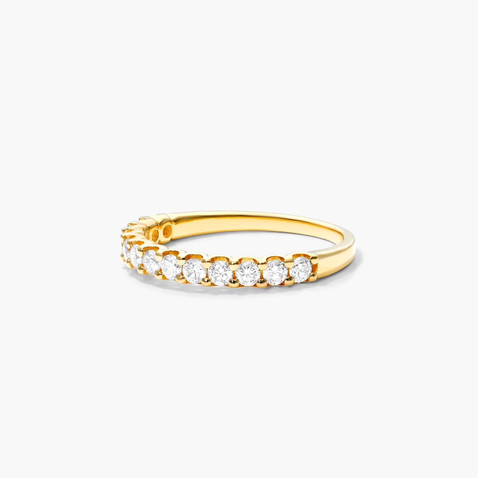 Shared Prong Contour Diamond Ring (0.5 CTW) In 14K Yellow Gold By James Allen