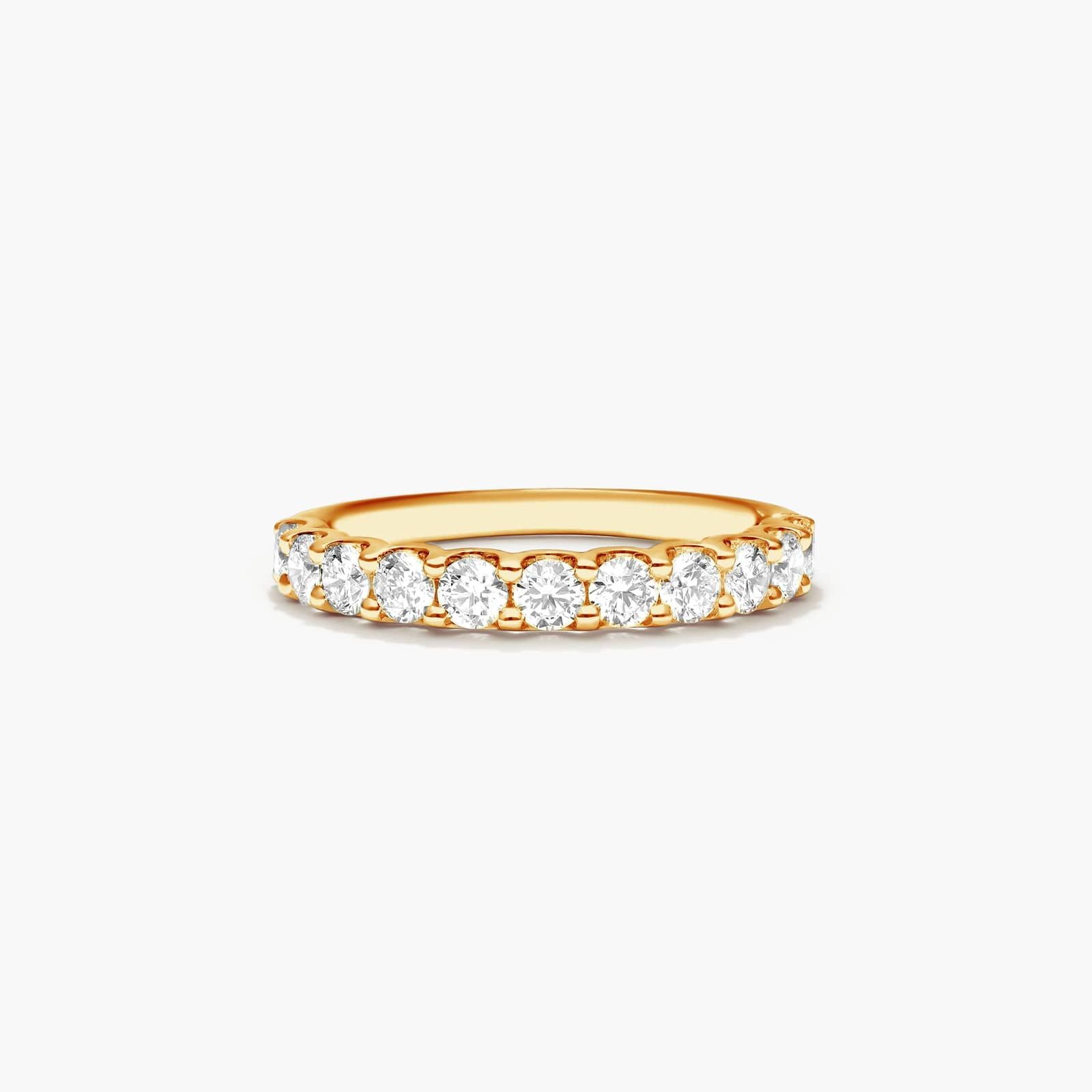 Shared Prong Contour Diamond Ring (1 CTW) In 14K Yellow Gold By James Allen