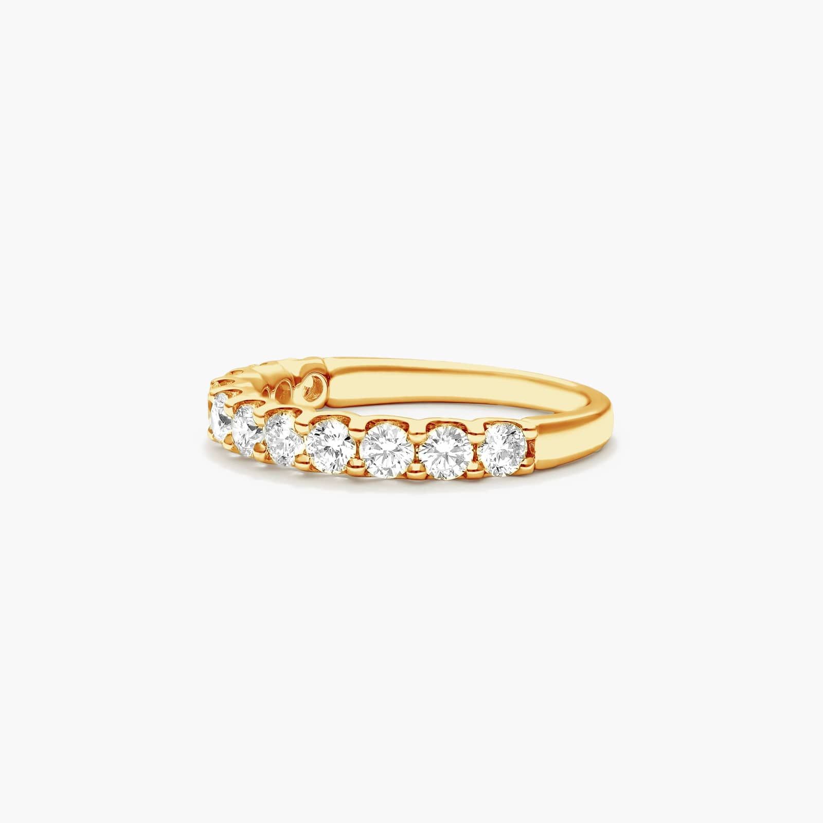 Shared Prong Contour Diamond Ring (1 CTW) In 14K Yellow Gold By James Allen