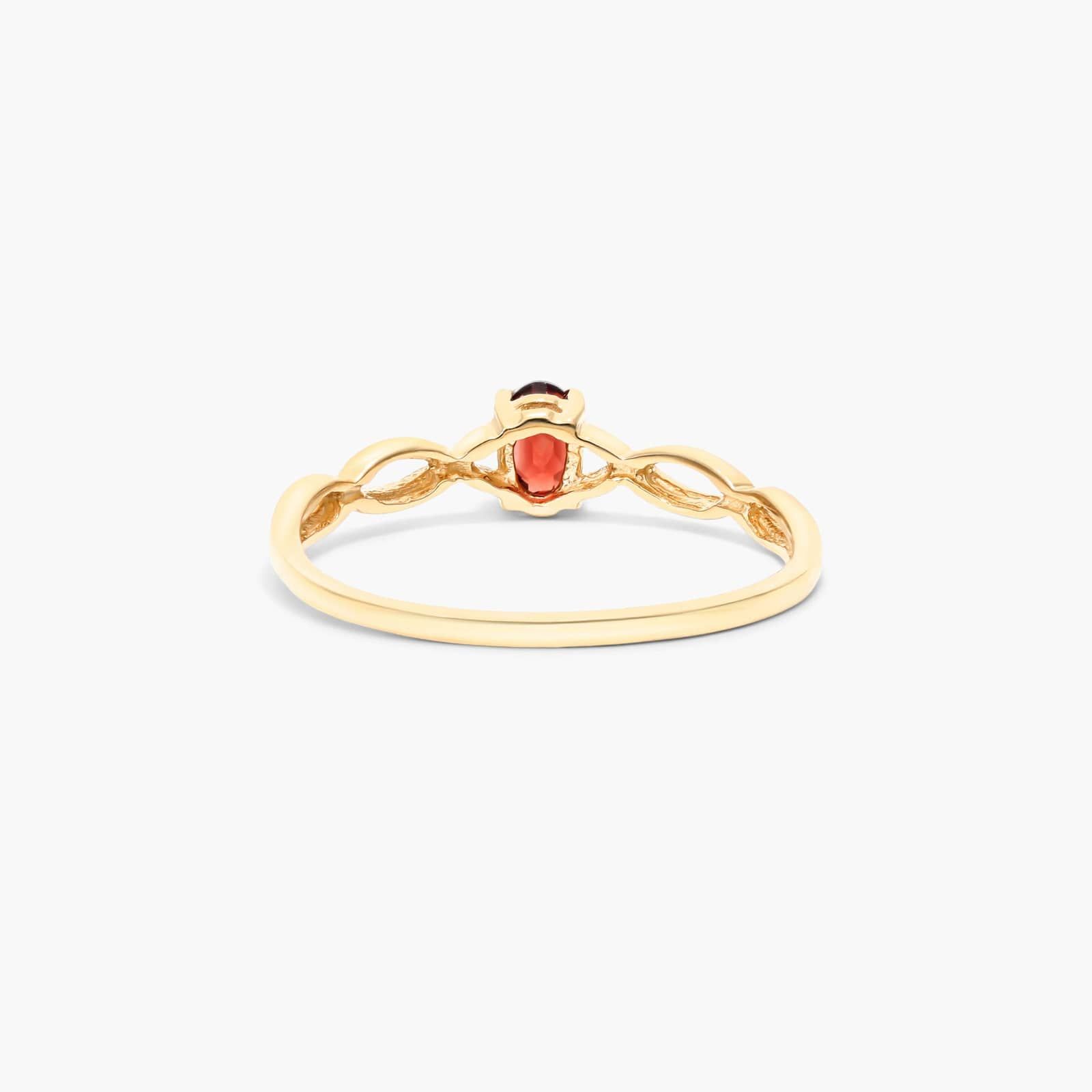 Infinity Garnet Birthstone Ring In 14K Yellow Gold By James Allen