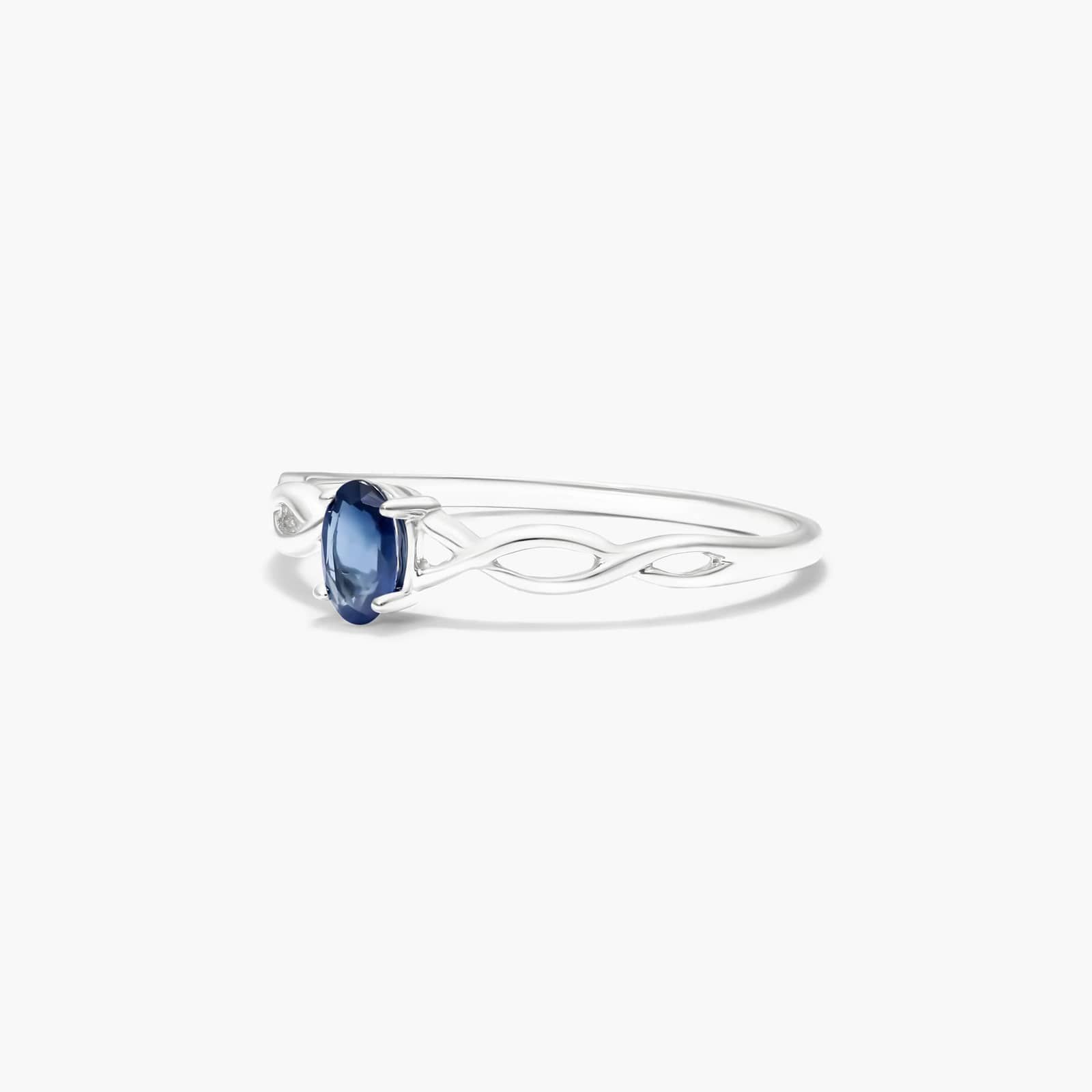 Infinity Sapphire Birthstone Ring In 14K White Gold By James Allen
