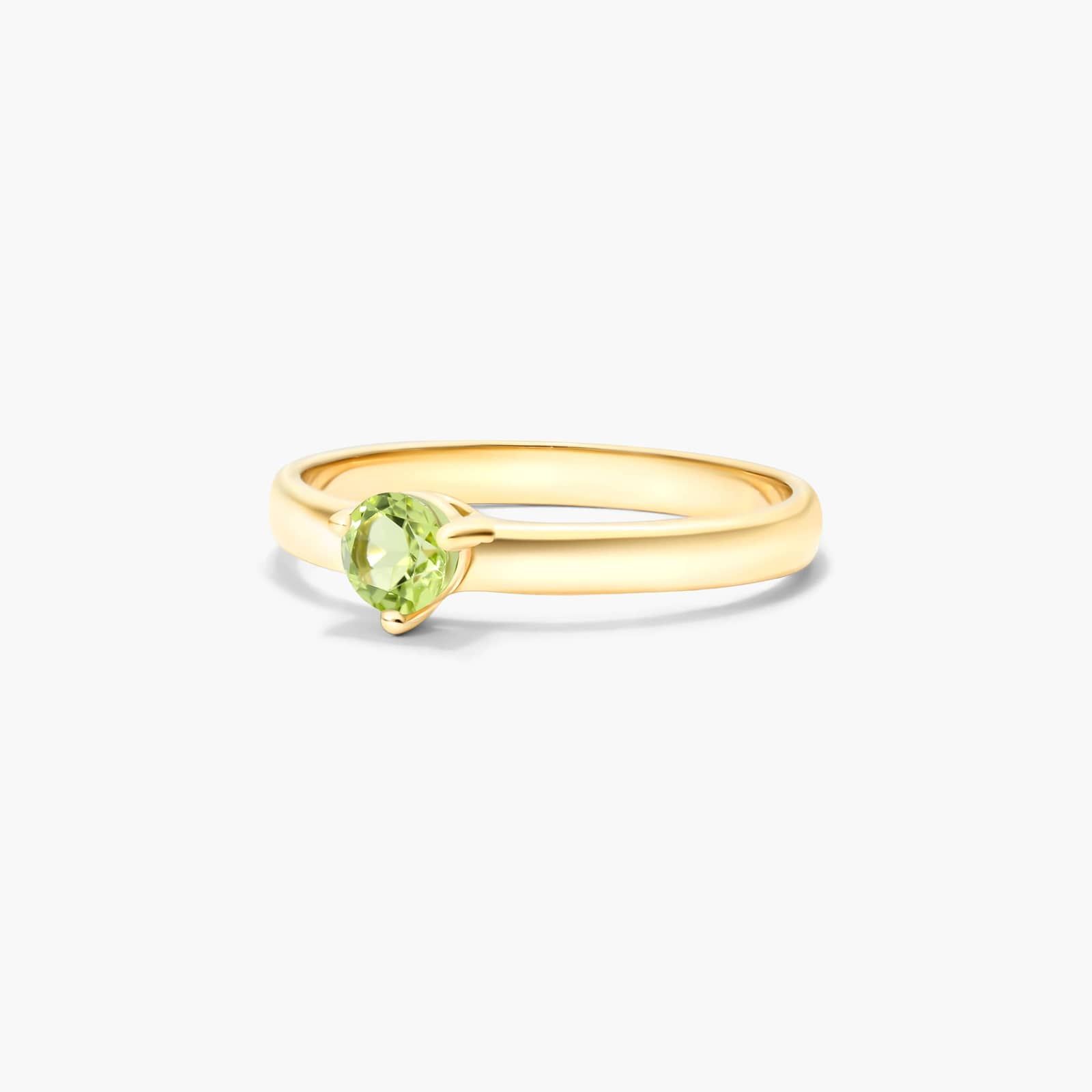 Peridot Solitaire Birthstone Ring In 14K Yellow Gold By James Allen