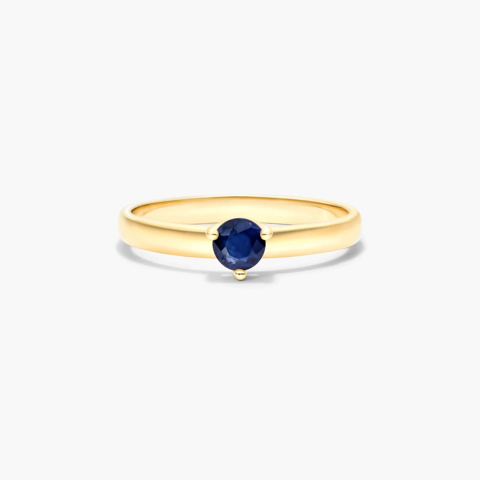 Sapphire Solitaire Birthstone Ring In 14K Yellow Gold By James Allen