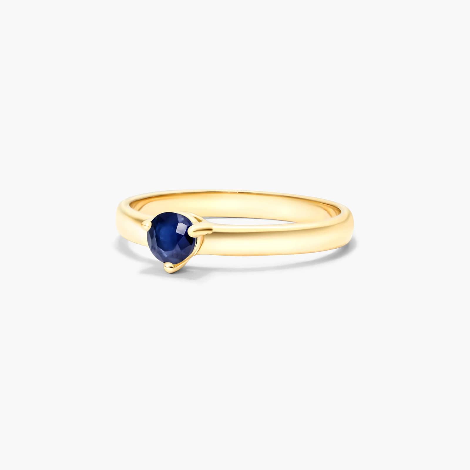 Sapphire Solitaire Birthstone Ring In 14K Yellow Gold By James Allen