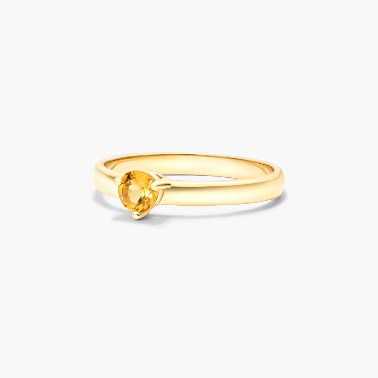 Citrine Solitaire Birthstone Ring In 14K Yellow Gold By James Allen